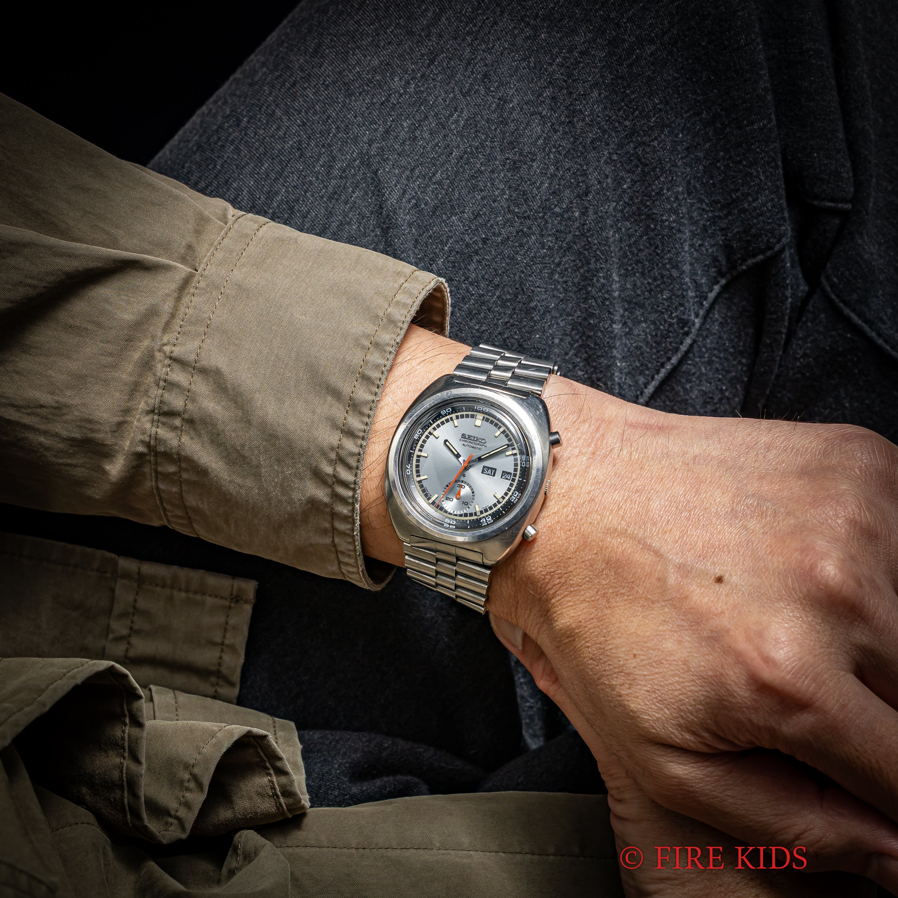 セイコー クロノグラフ 1976年製 自動巻クロノグラフ デシマルメーター Ref.6139-7002 純正ブレス