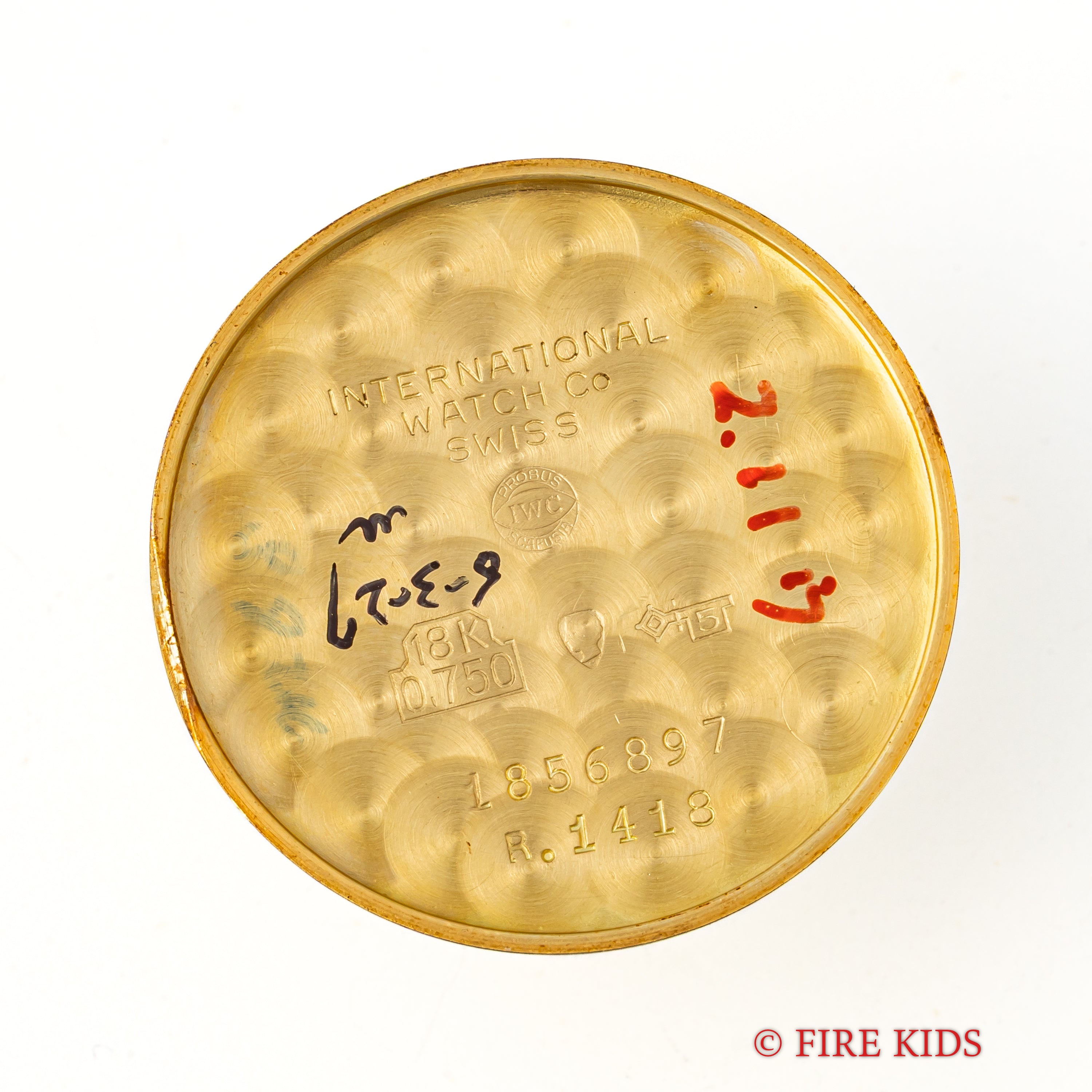 IWC 18金無垢 クッションケース 1966年製 ローマンダイヤル 手巻き Cal.422