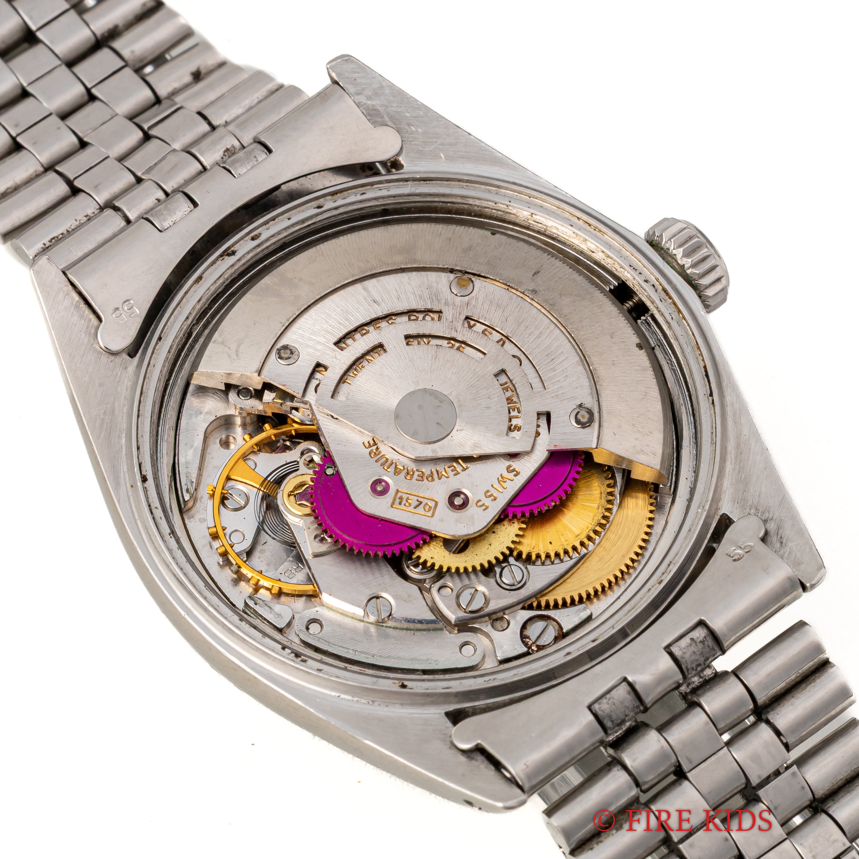 ロレックス デイトジャスト コンフェッティダイヤル 1971年製 Ref.1603 レッドアイ 純正ジュビリーブレス