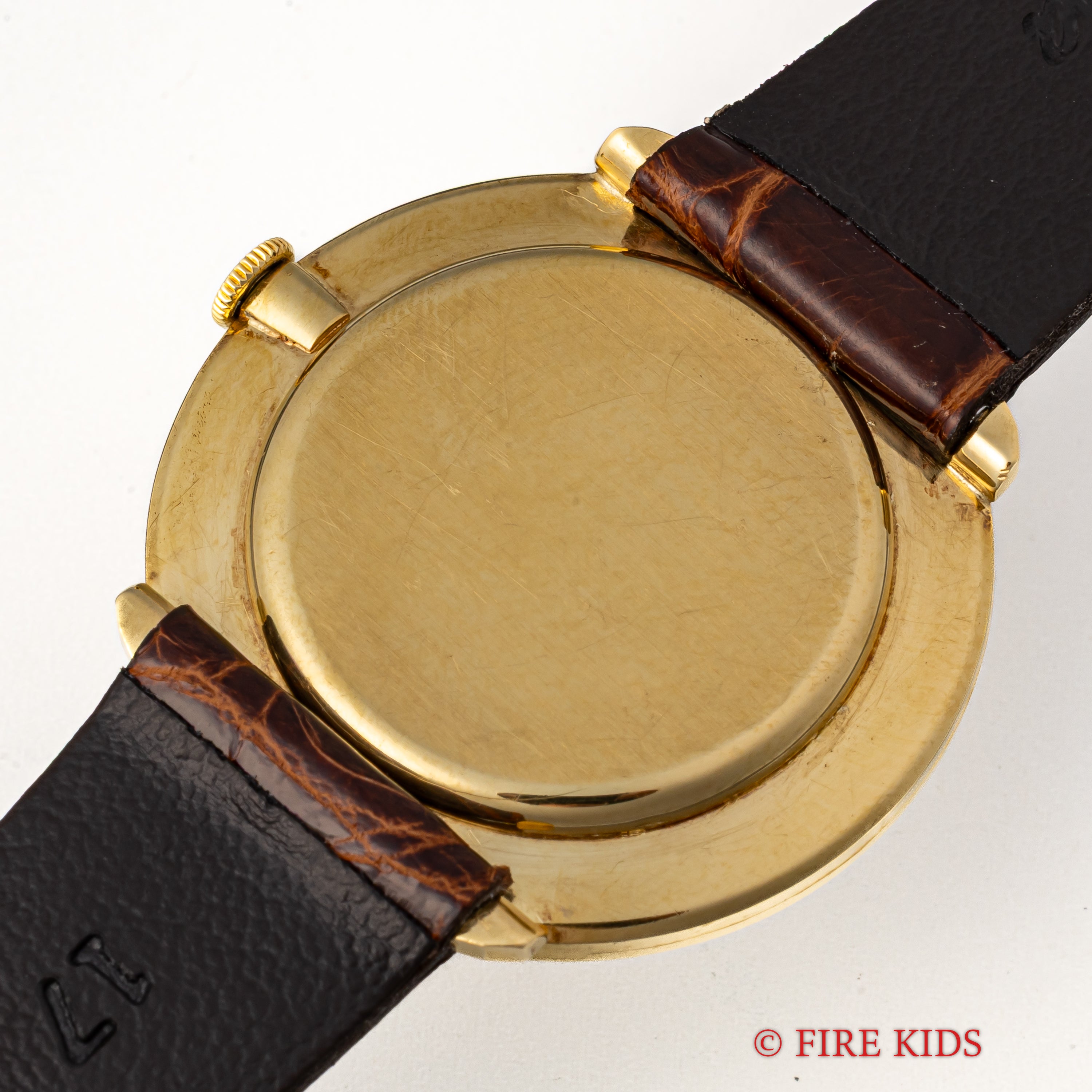 IWC ラウンド デラックス 18金無垢 1965年製 Cal.401 箱付き 純正金無垢尾錠付き