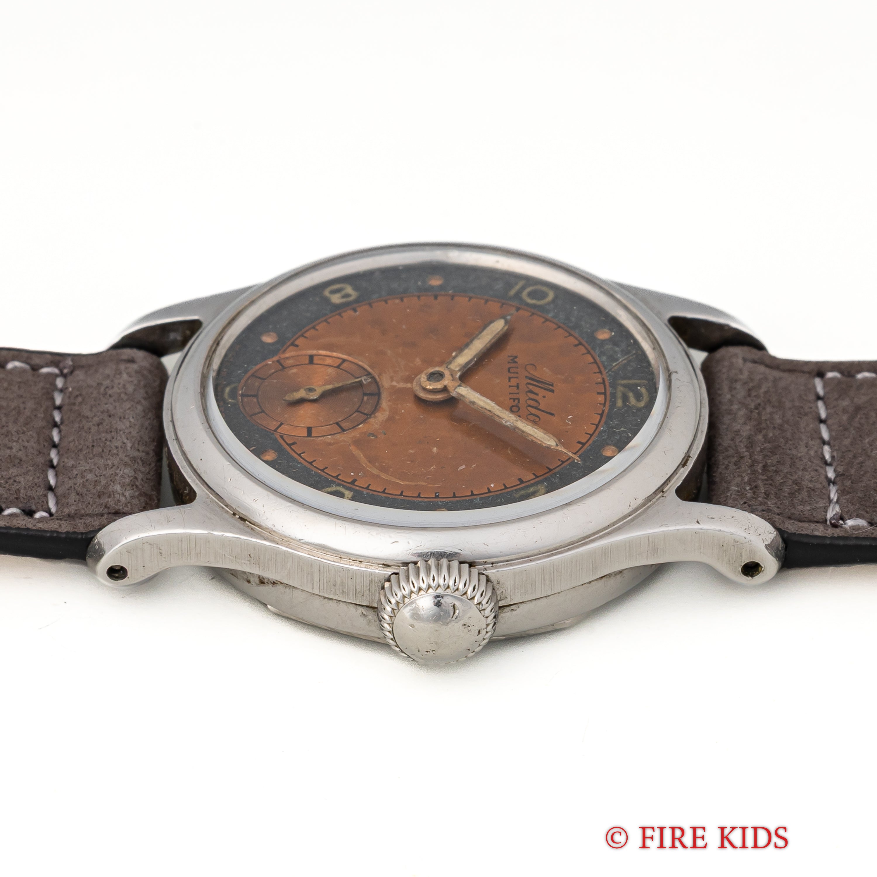 ミドー マルチフォート1940年代製 ブルズアイダイヤル スモールセコンド手巻