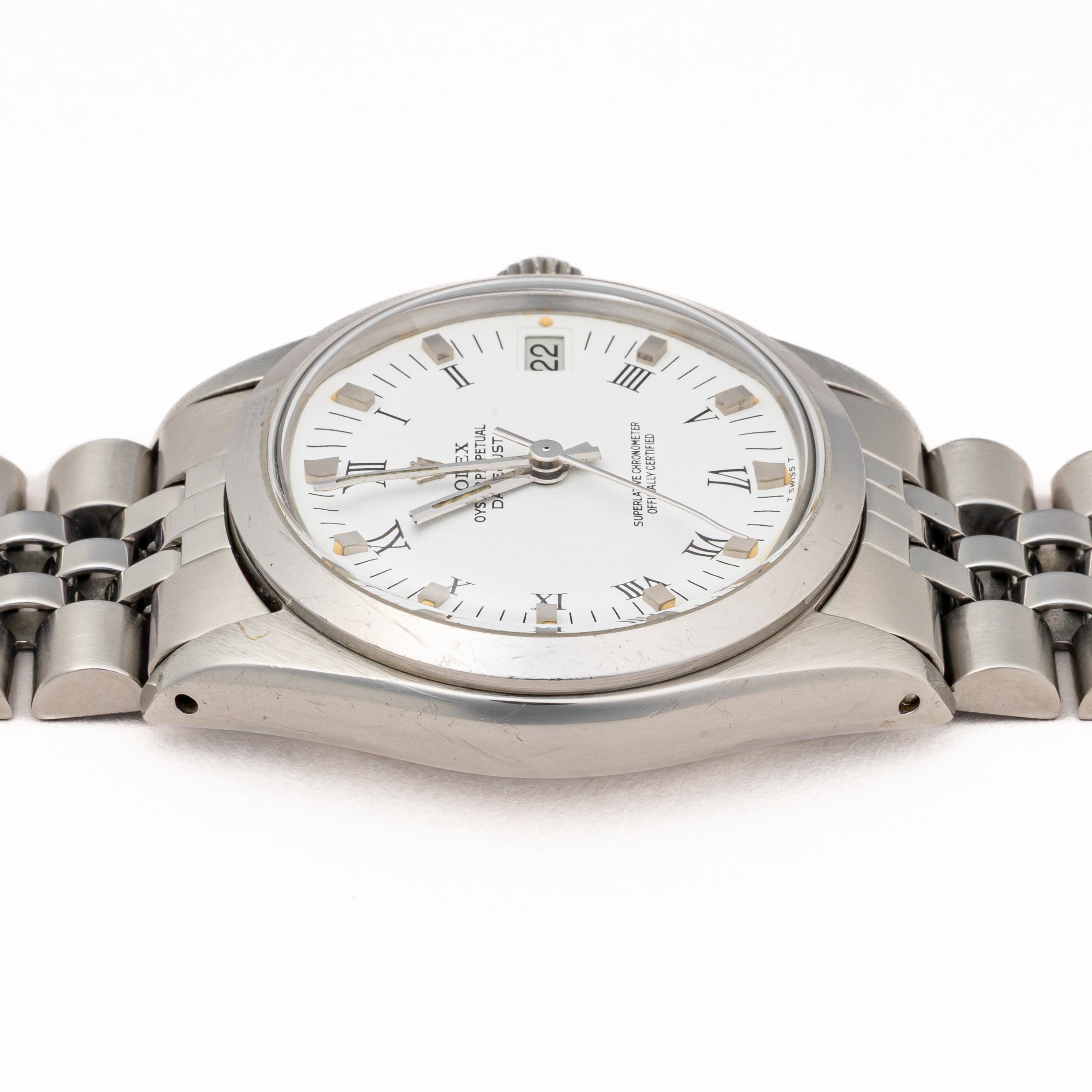 ロレックス デイトジャストボーイズ スムースベゼル ホワイトローマン 自動巻き 1978年製 Ref.6824 Cal.2030