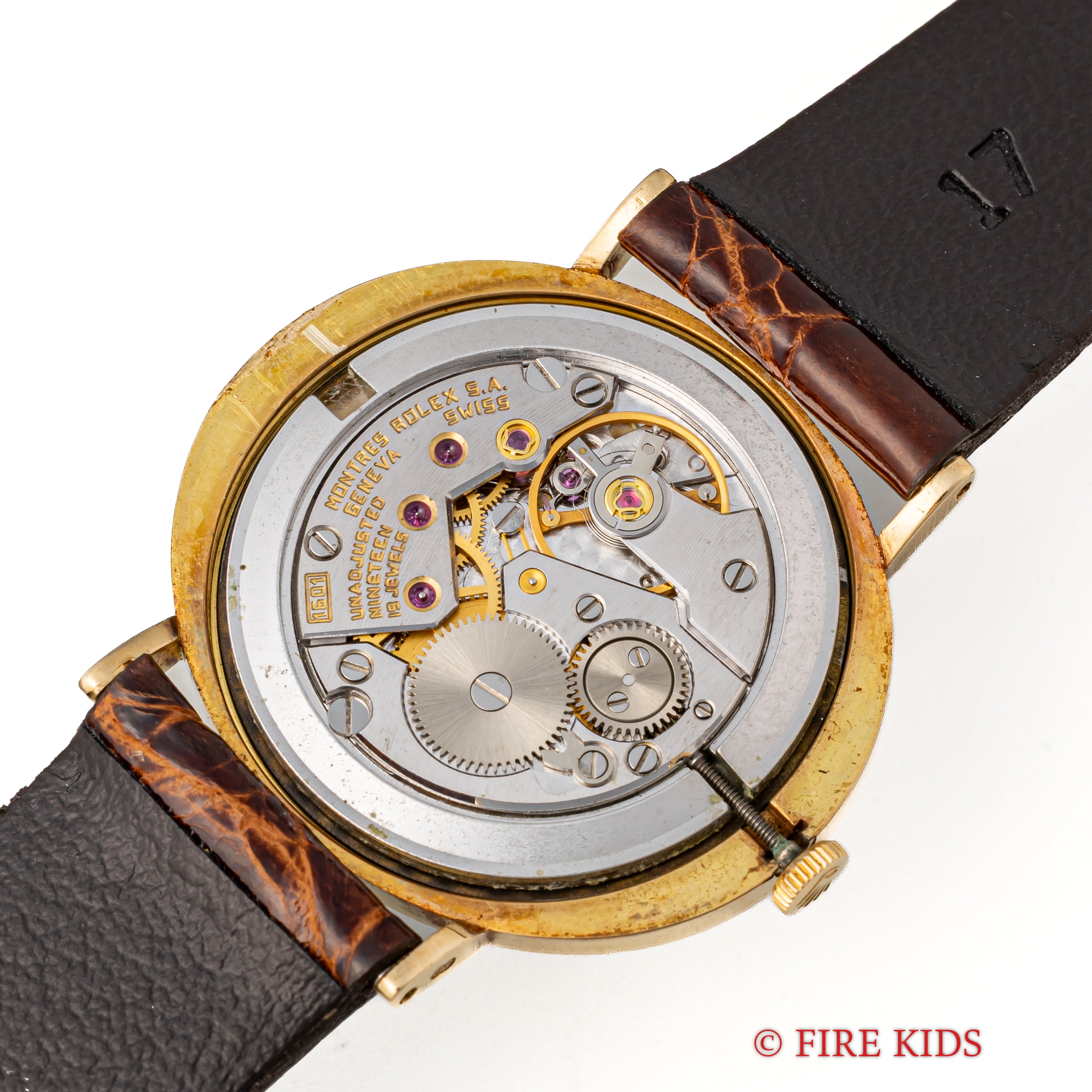 ロレックス チェリーニ 18金無垢イエローゴールド 1975年製 オーバル型 ブルーグラデーション 手巻き Ref.4083 王冠尾錠