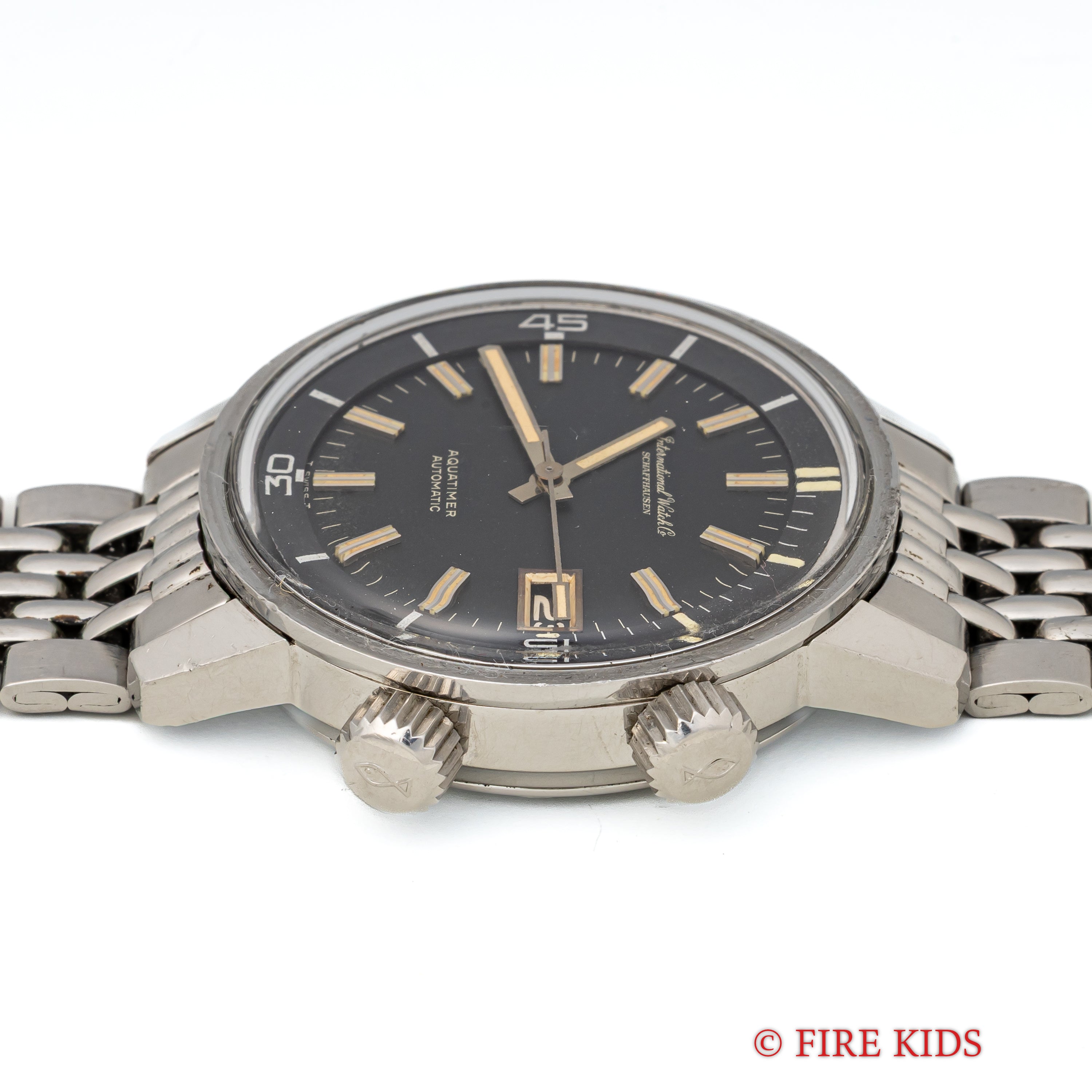 IWC　アクアタイマー ファーストモデル 1969年製 ブラックダイヤル Ref.812 Cal.8541 GFライスブレス