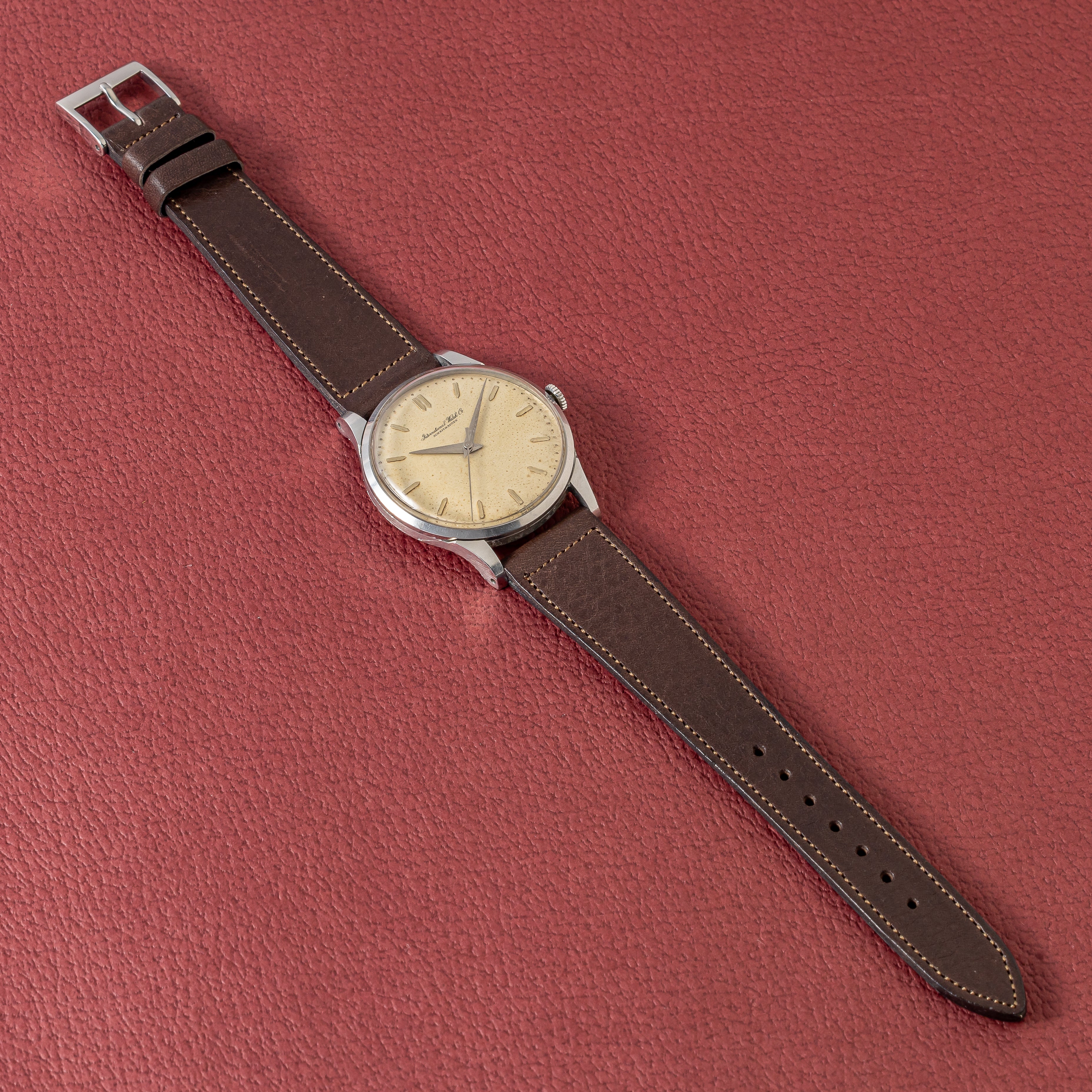 IWC ラウンドケース 1957年製 手巻き Cal.89