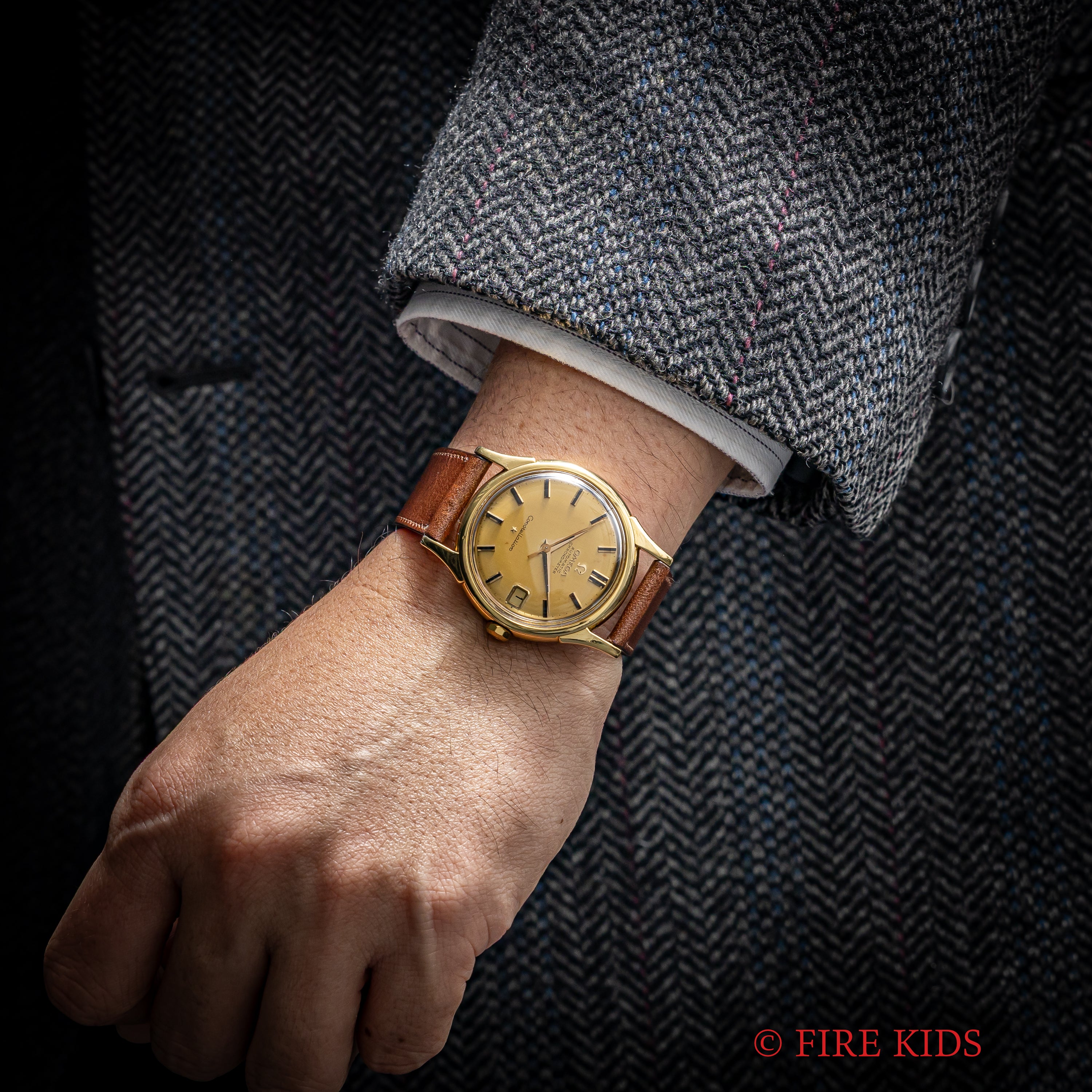 オメガ 18金無垢コンステレーション 1961年製 クロノメーター自動巻き Cal.561 オニキスインデックス