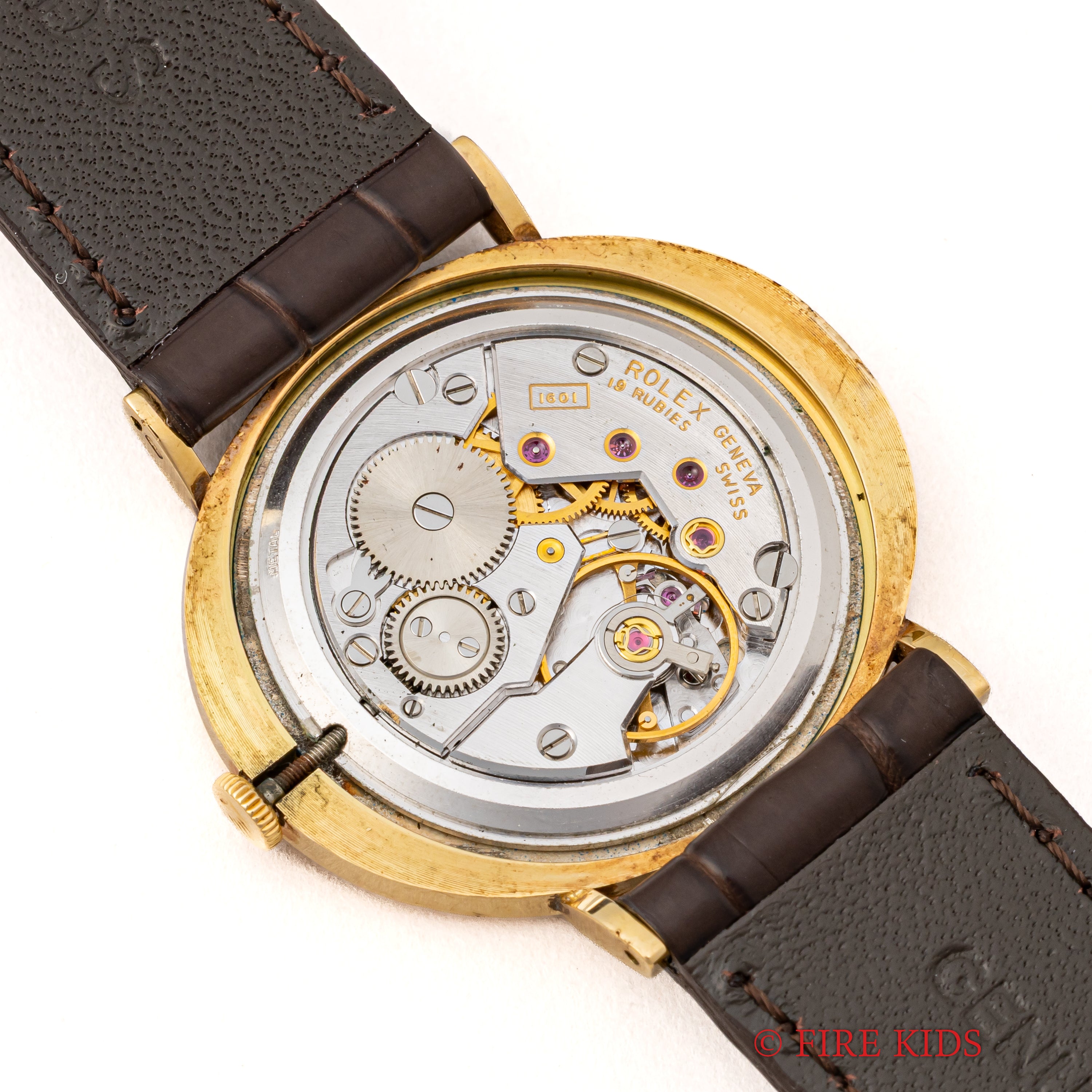 ロレックス チェリーニ 18金無垢イエローゴールド 1973年製 オーバル型 ブルーグラデーション 手巻き Ref.4083