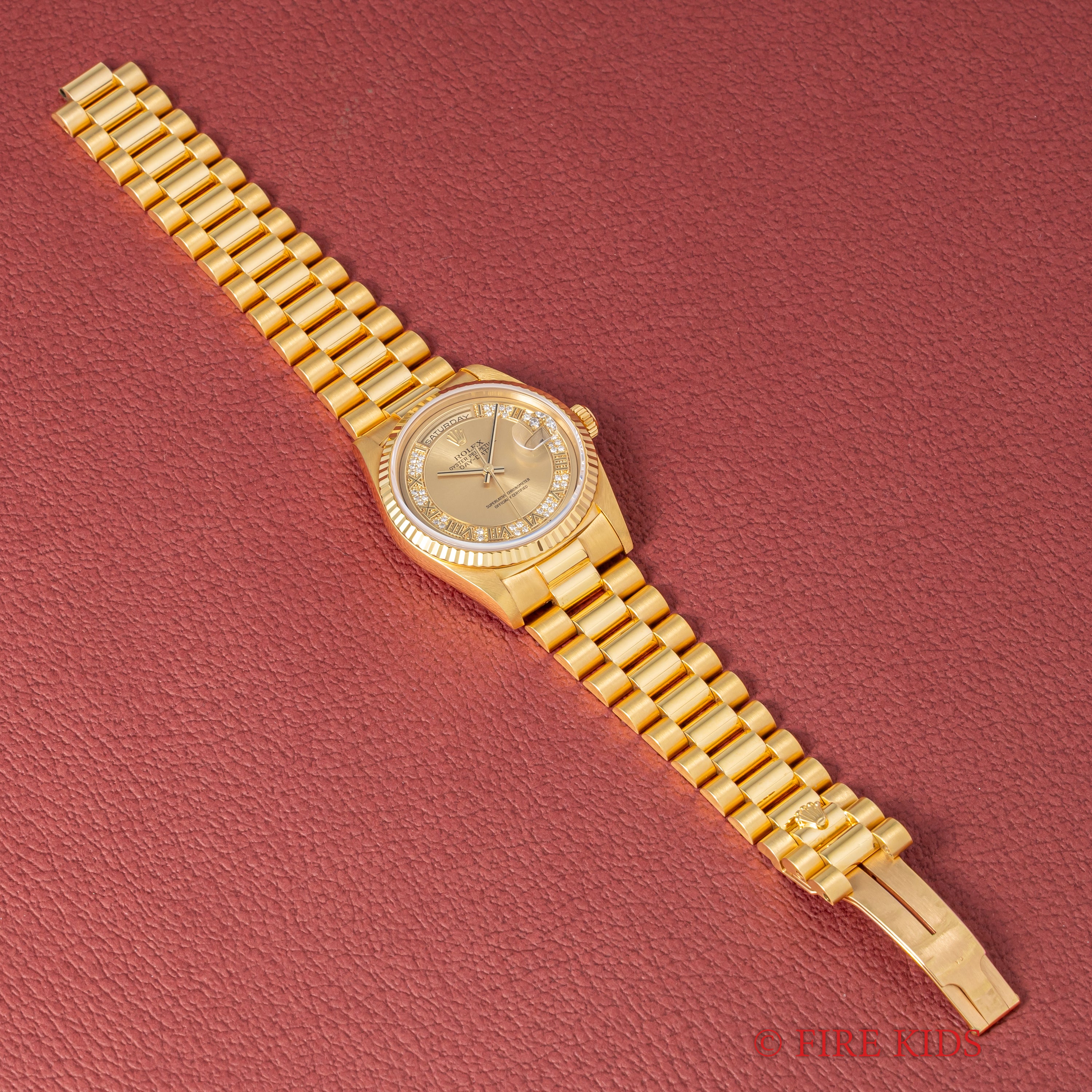 ロレックス デイデイト ミリヤードダイヤル 1994年～95年製 Ref.18238MR K18YG シャンパンダイヤル ギャラ付