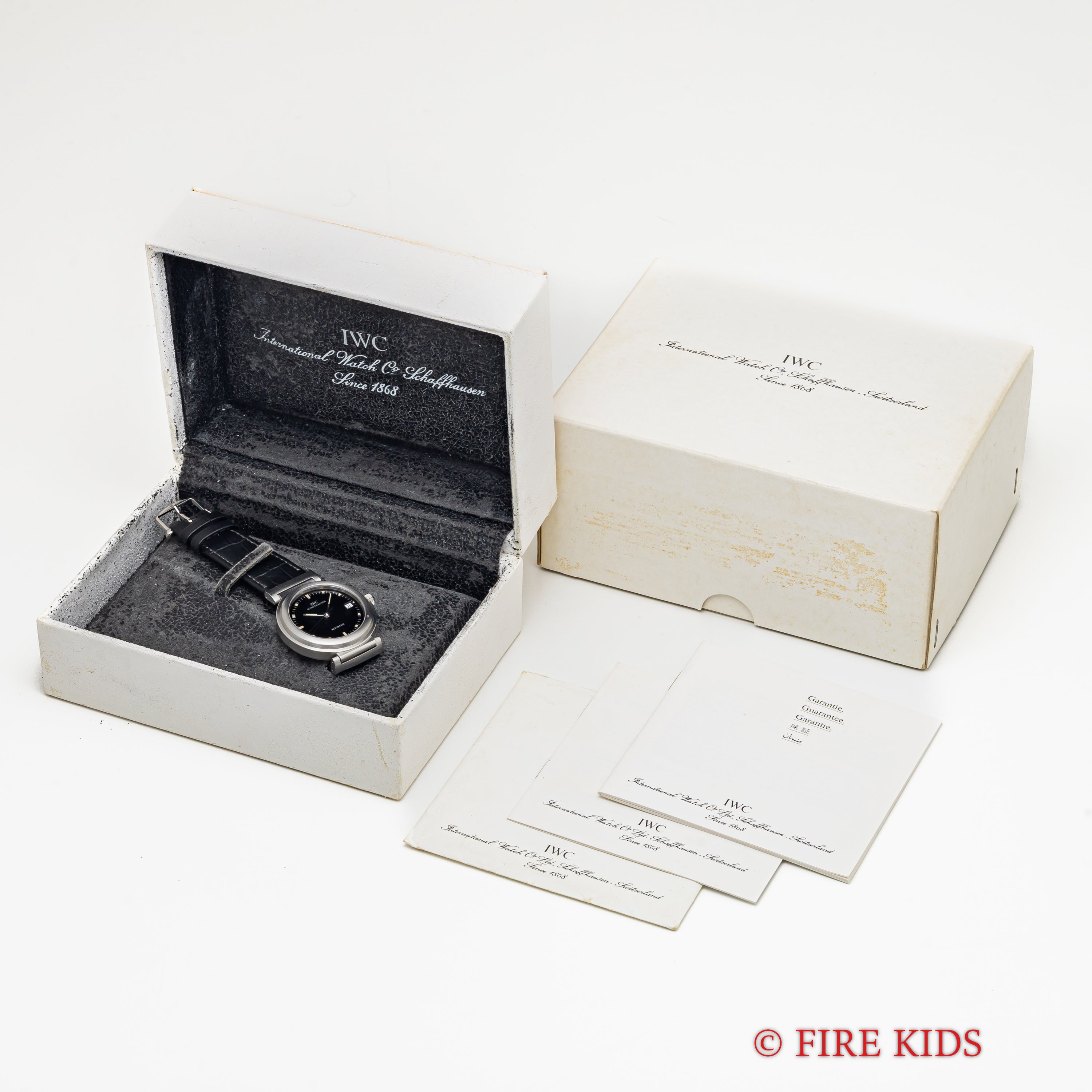 IWC ダ・ヴィンチ ブラックダイヤル トリチウム夜光 オートマチック 1998年製 箱・冊子付き