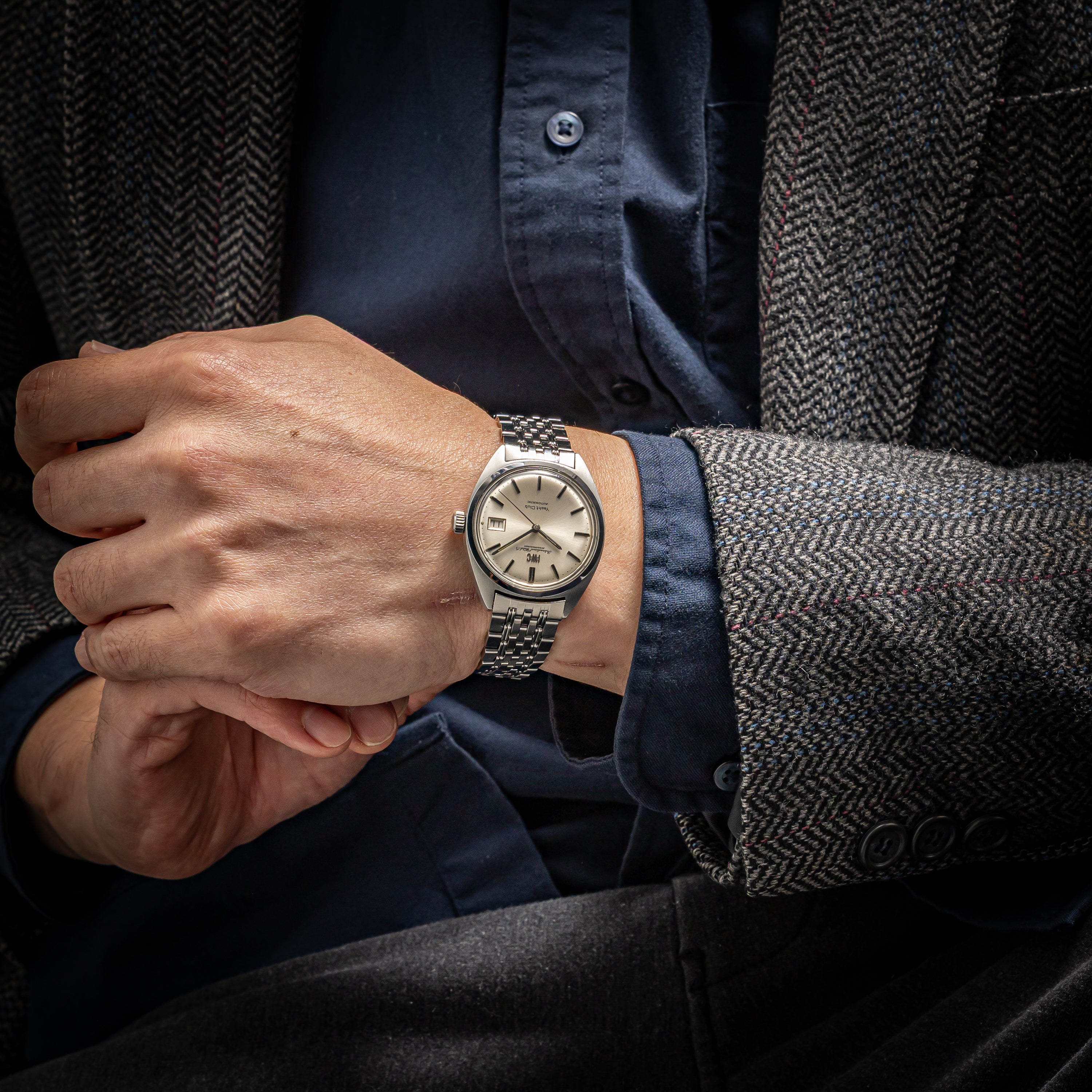 IWC ヨットクラブ 1971年製 純正ゲイフレアーブレス ペラトン式自動巻き