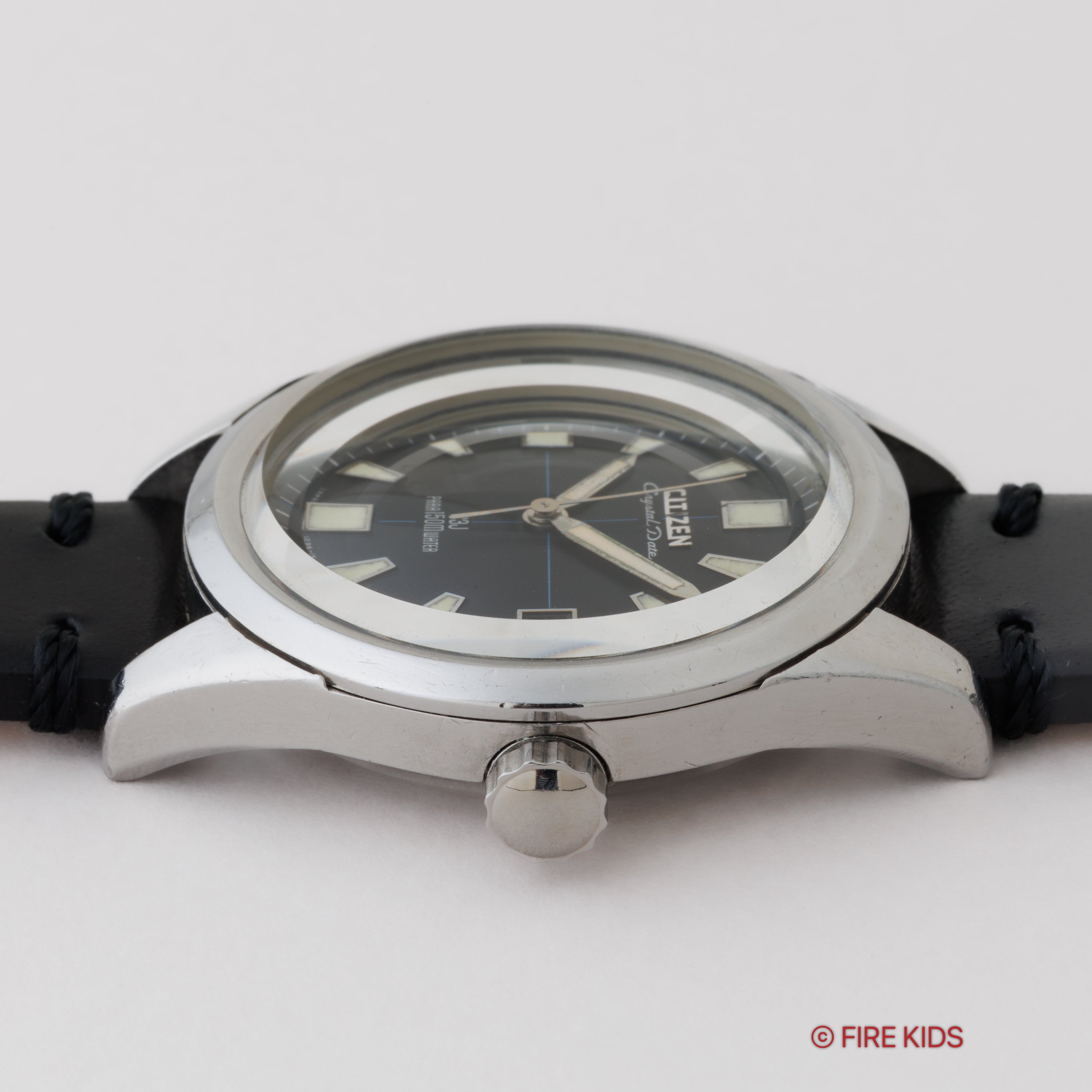 シチズン クリスタルデイト 150m防水  1967年製 Ref.52801-Y ブラックダイヤル