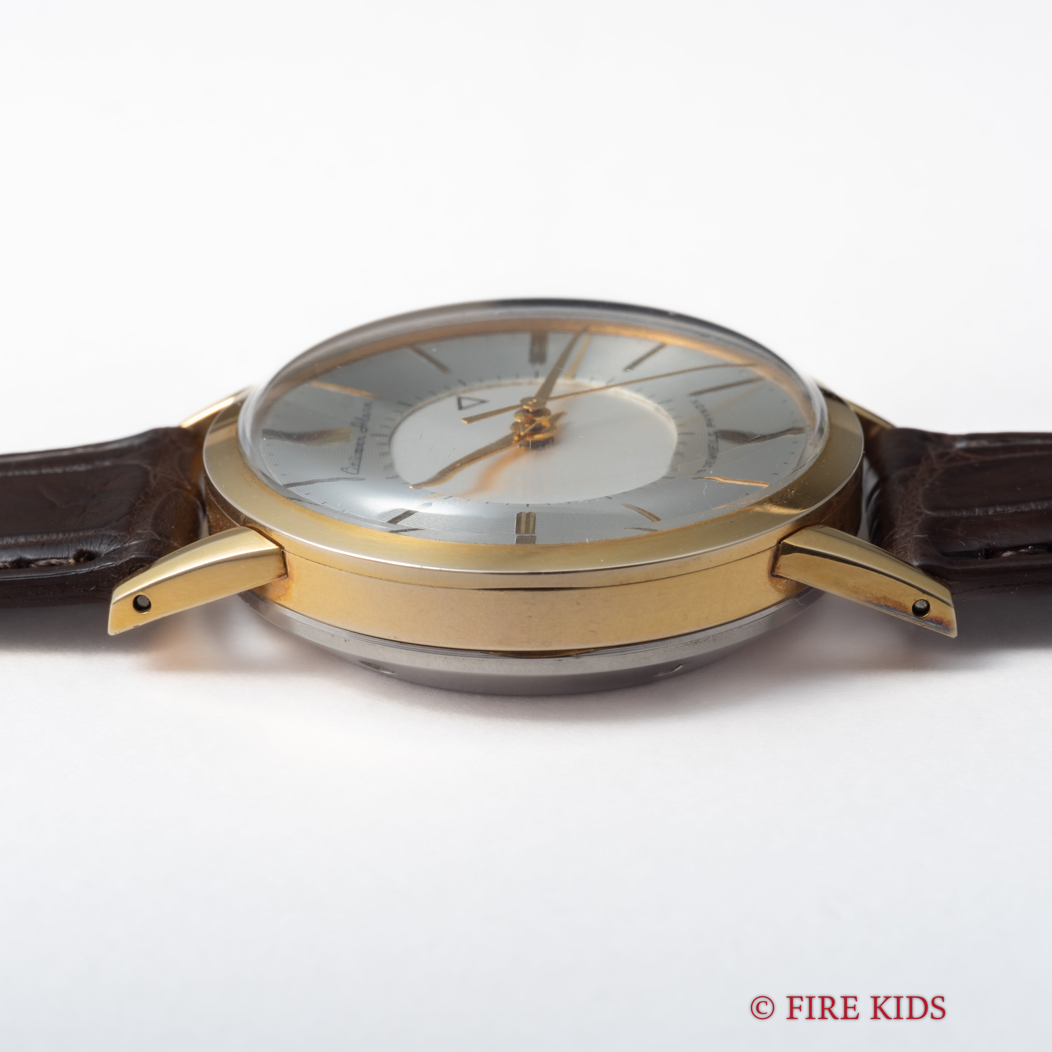 シチズン アラーム 手巻き 1950年代製 ジャガールクルトフェイス 初期 純正尾錠、箱付き