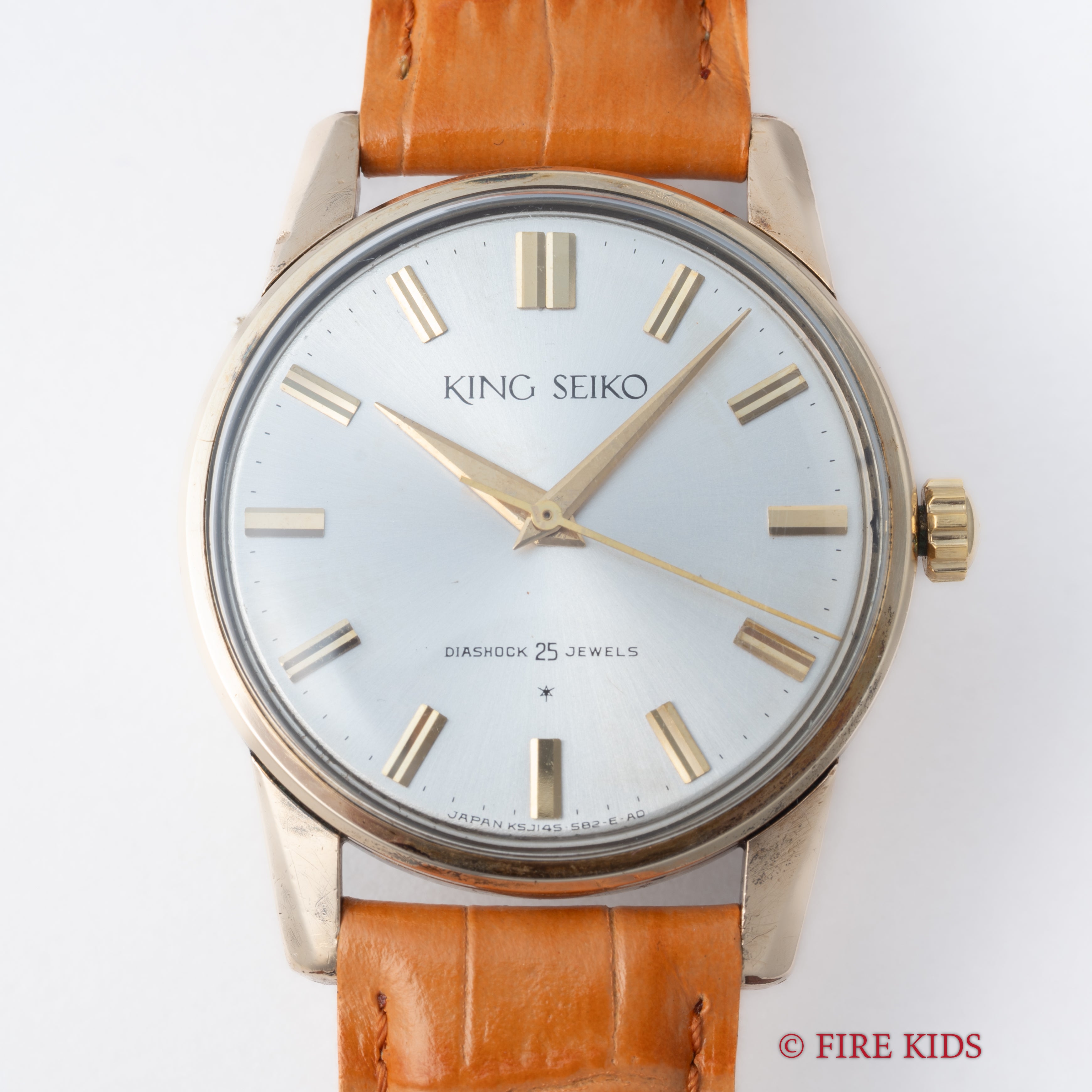 キングセイコー ファーストモデル 1962年製 Ref.15034 KS 盾メダリオン 14金張り