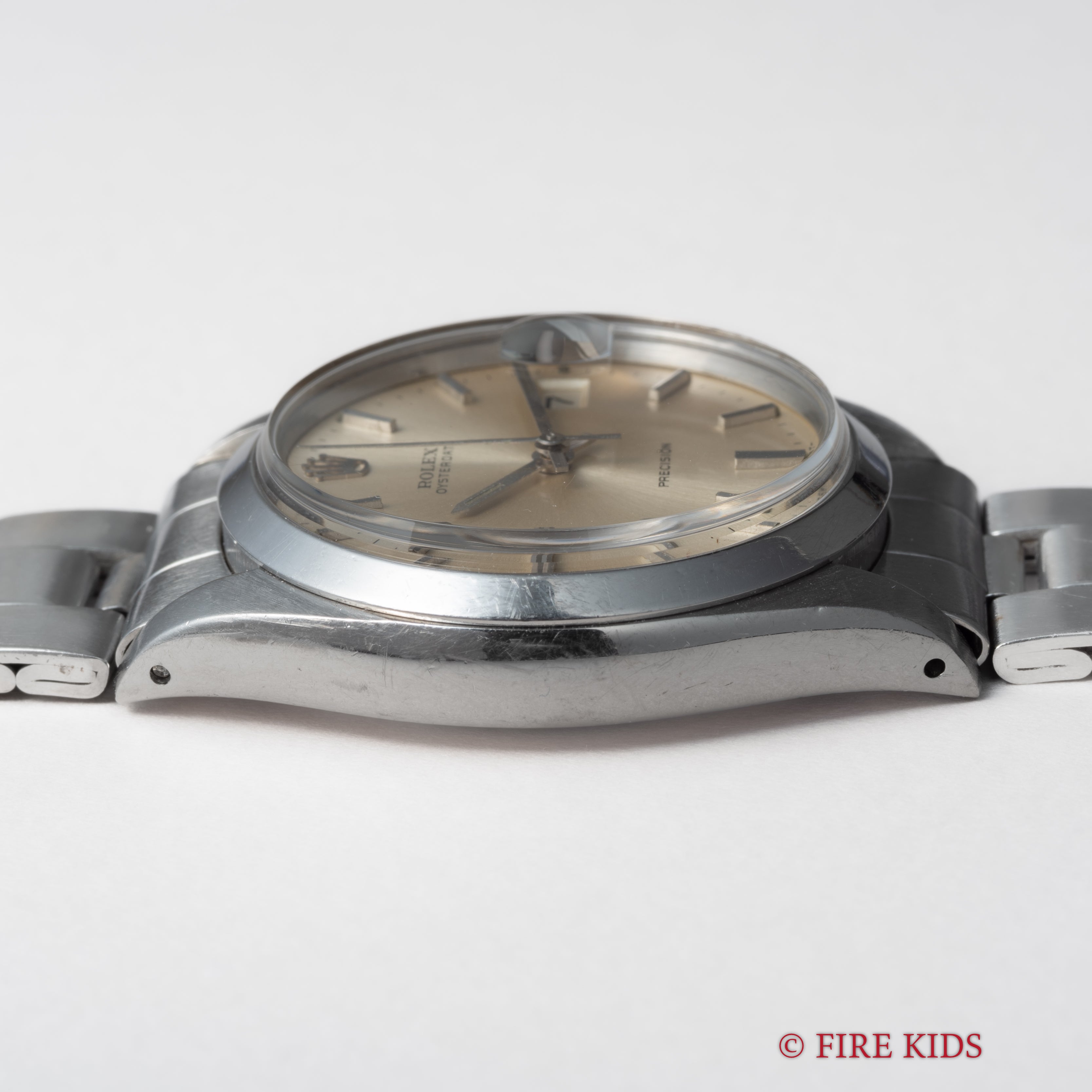 ロレックス オイスターデイト 1971年製 Ref.6694 シルバーダイヤル 手巻 純正巻きブレス