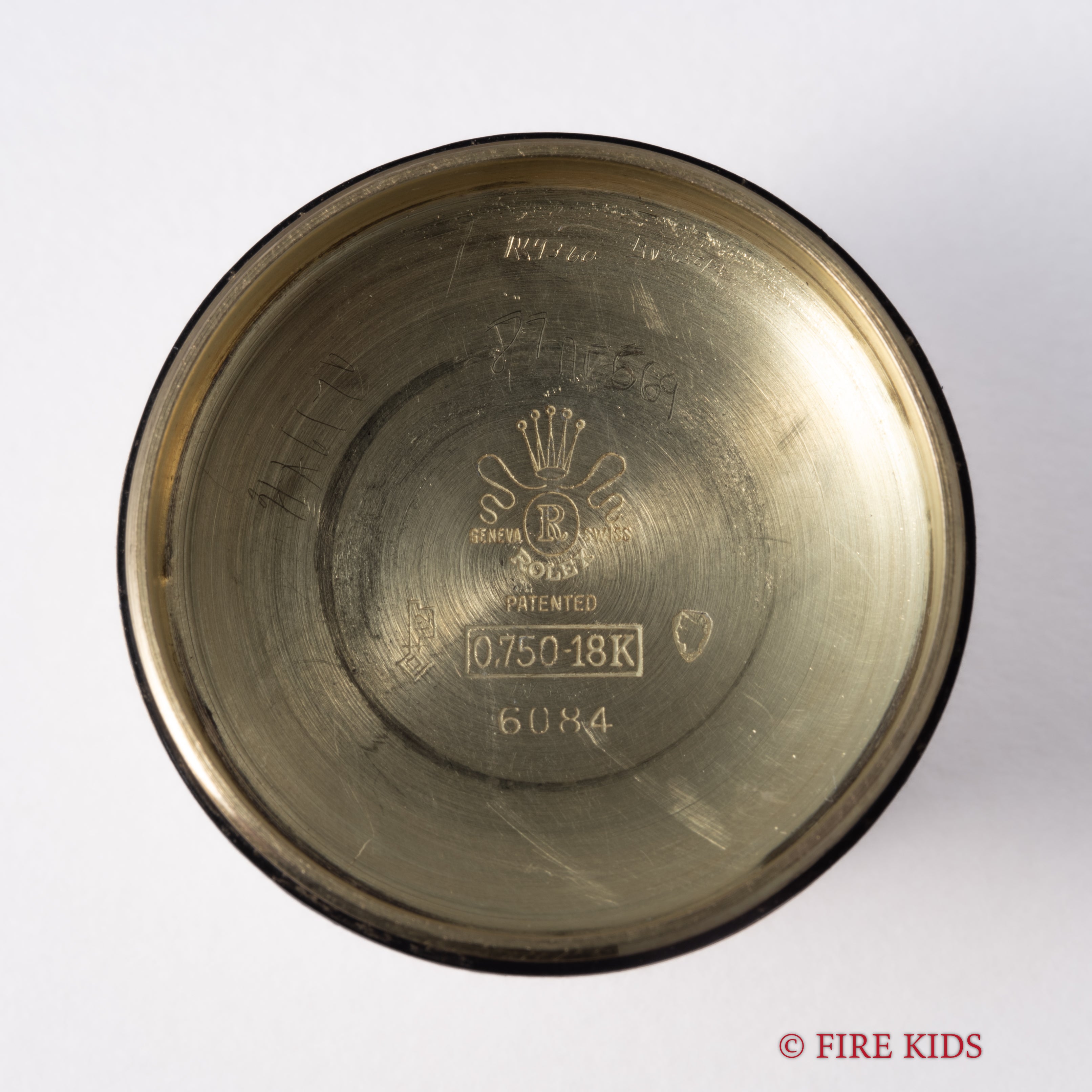 ロレックス Ref.6084 1953年製 セミバブルバック 18金イエローゴールド ブラックダイヤル スーパーオイスター