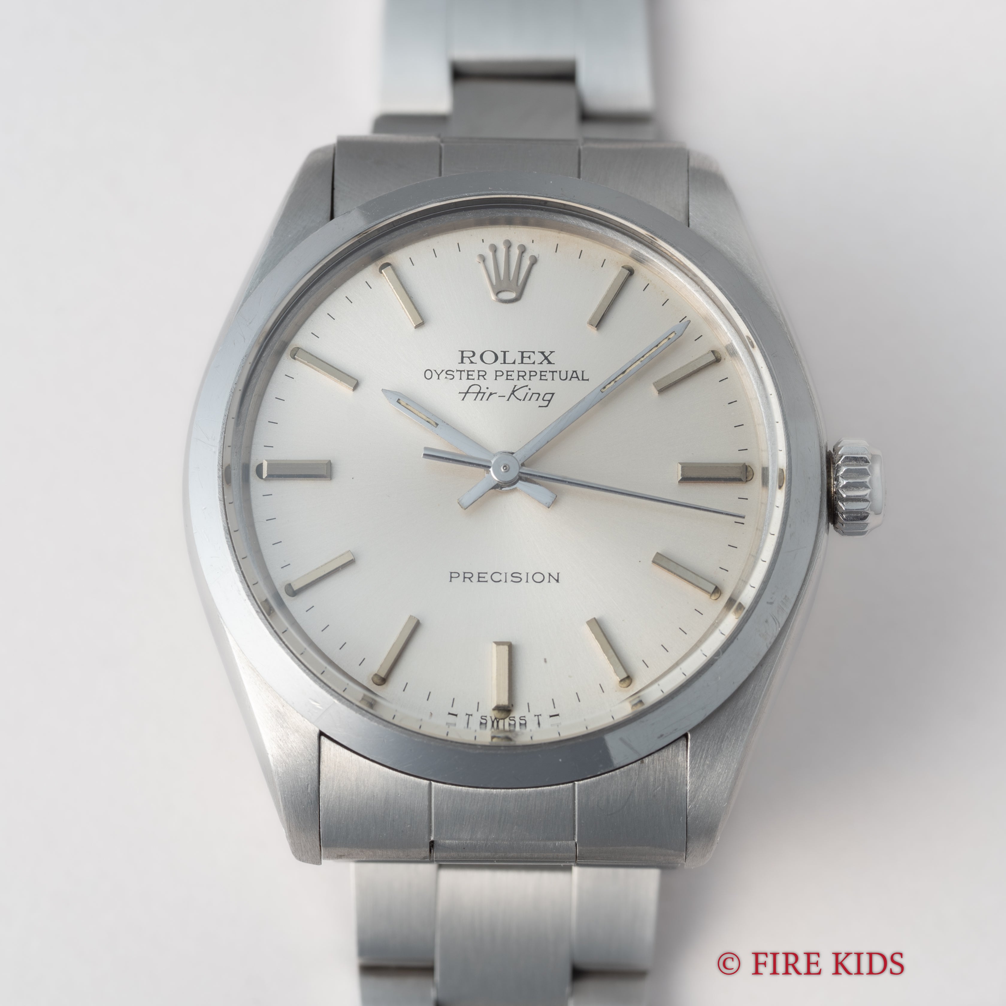 ロレックス エアキング 1982年製 シルバーダイヤル Ref.5500 自動巻ノンデイト