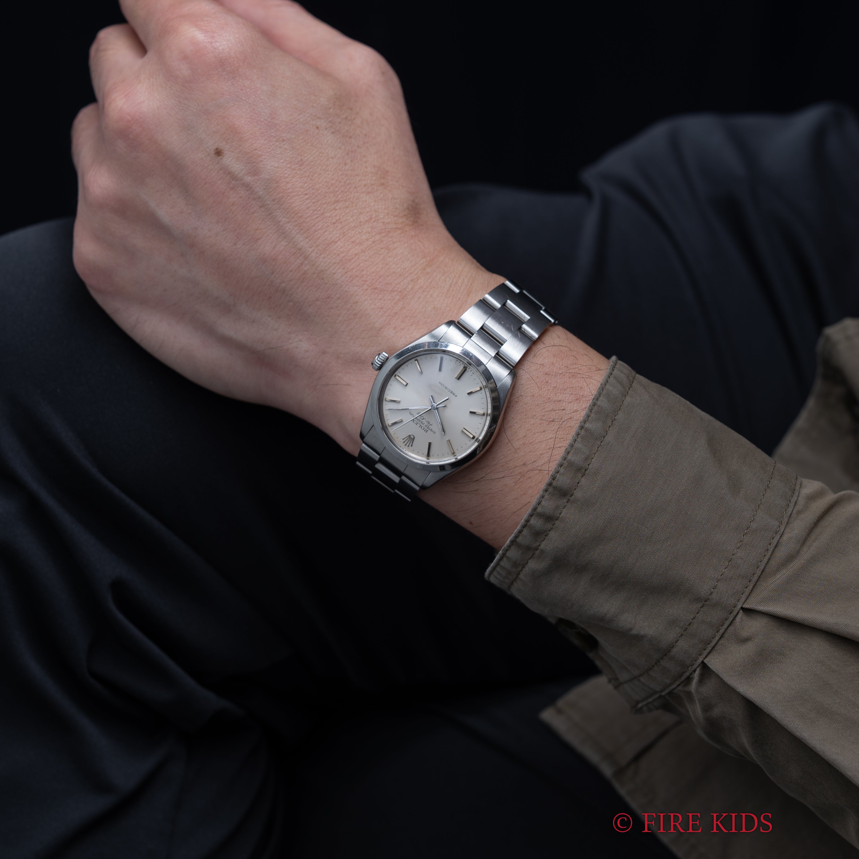 ロレックス エアキング 1982年製 シルバーダイヤル Ref.5500 自動巻ノンデイト