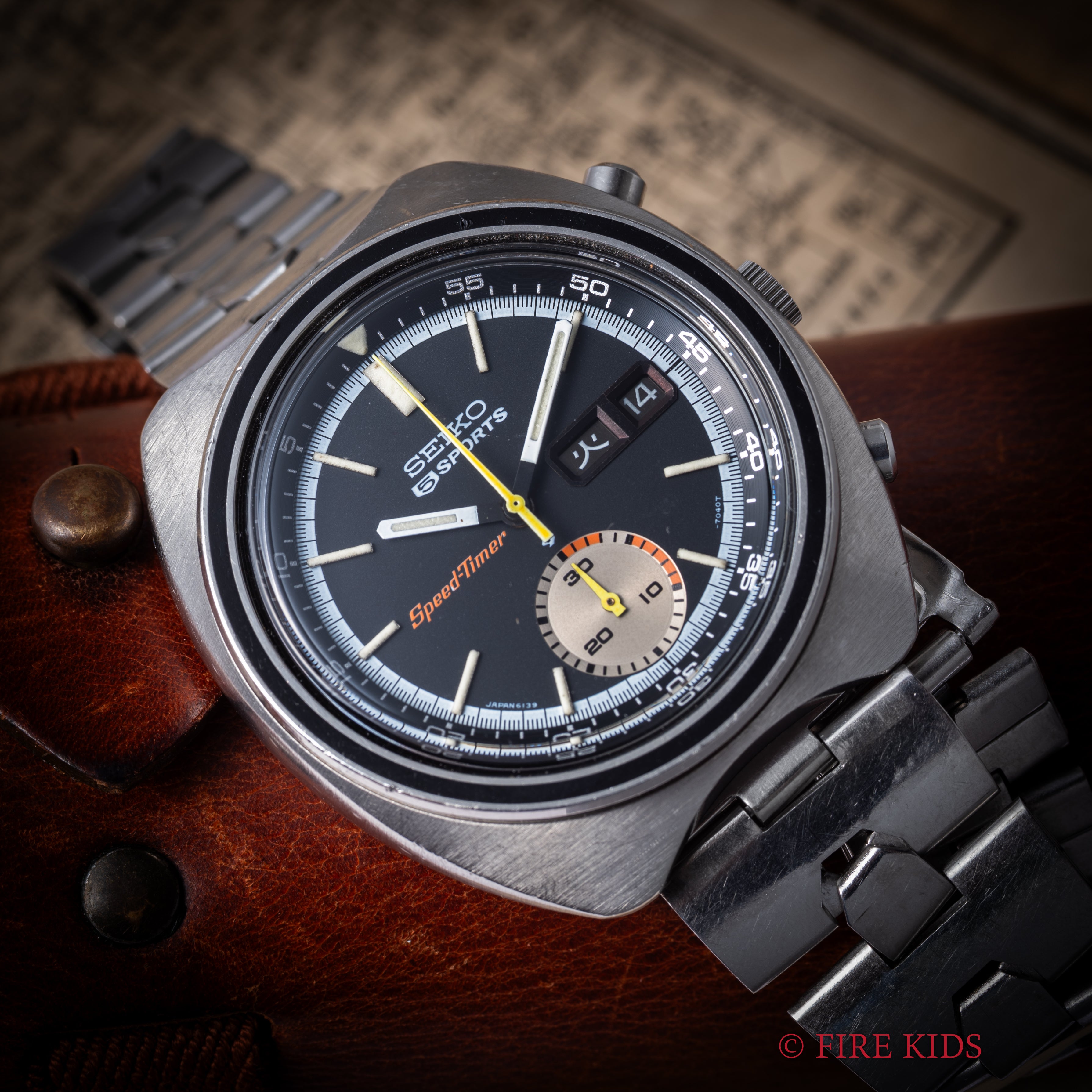 セイコー スピードタイマー 5スポーツ Ref.6139-7020 1971年製 純正ブレス付き Cal.6139A 自動巻きクロノグラフ