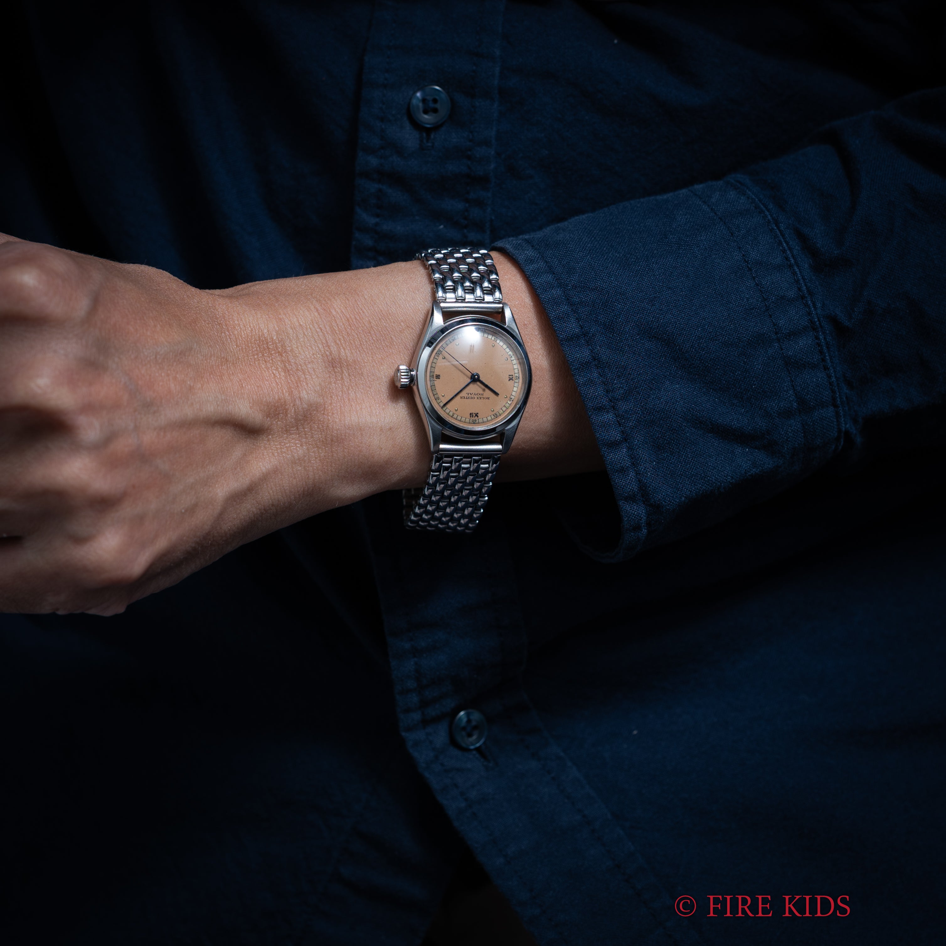 ロレックス オイスター ロイヤル 飛びローマンダイヤル 1941年製 Ref.2574 手巻き