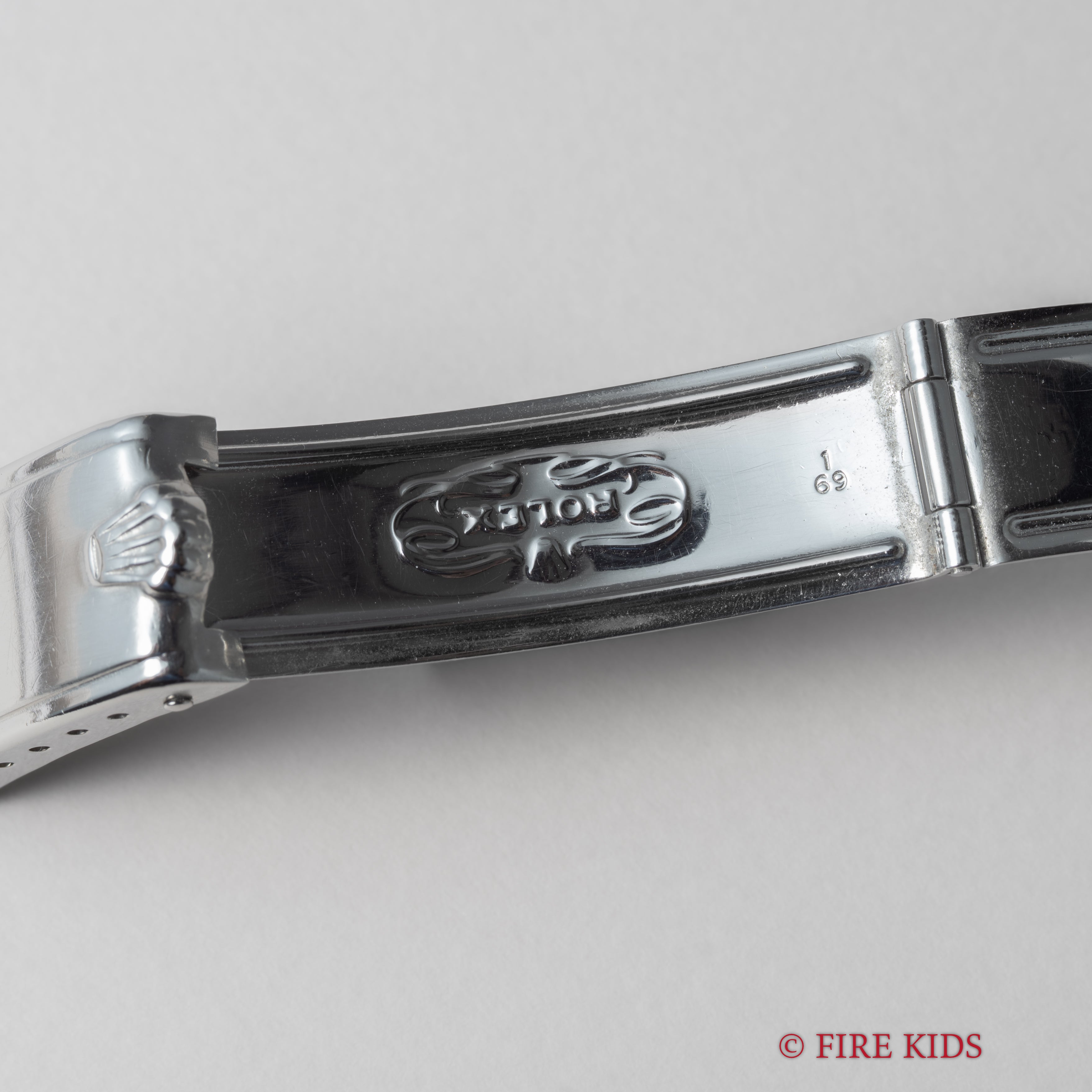 ロレックス オイスターパーペチュアル エンジンターンドベゼル 1967年製 Ref.1007 ノンデイト 純正リベットブレス