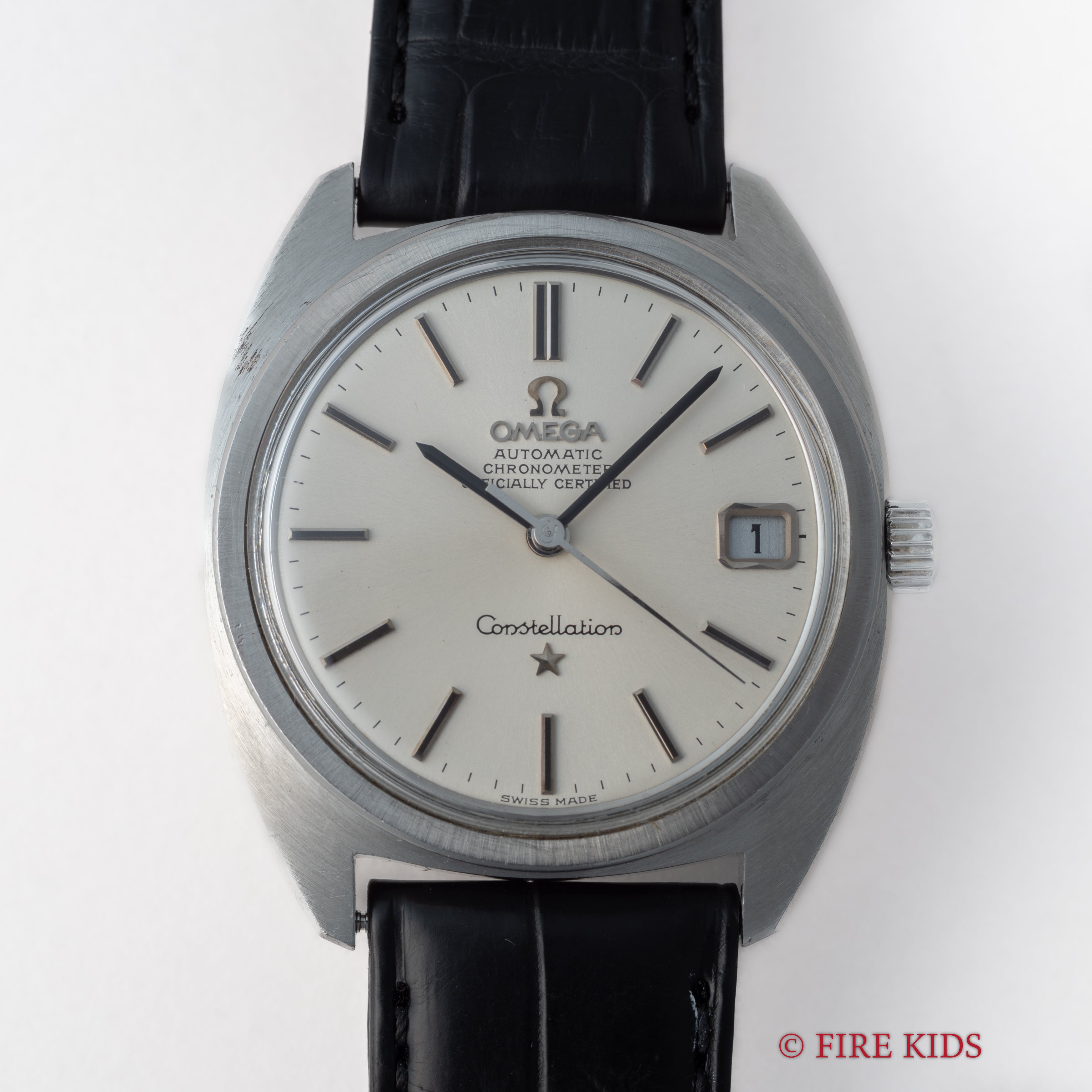 オメガ コンステレーション 1971年製 Ref.168.017 ジェンタ クロノメーター Cal.564 自動巻き 箱、純正尾錠付き