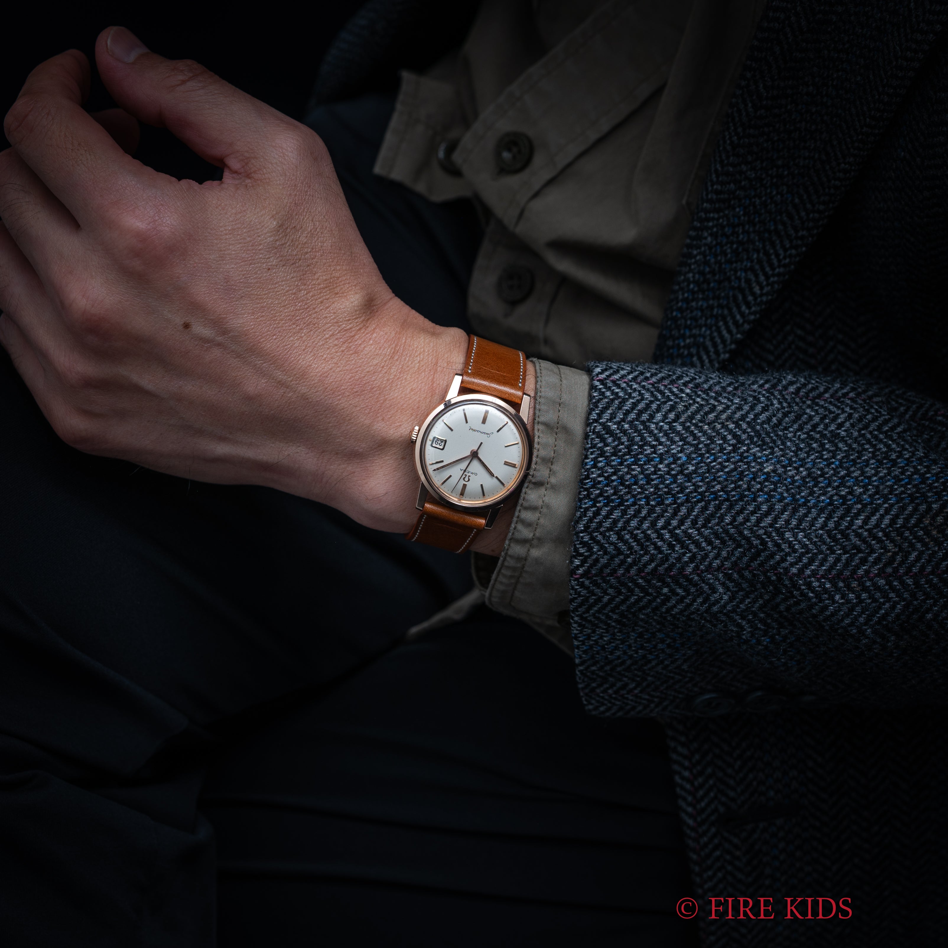 オメガ シーマスター PGFケース Ref.14384 61SC 1961年製 Cal.610 手巻き 箱、純正尾錠、純正革ベルト付き