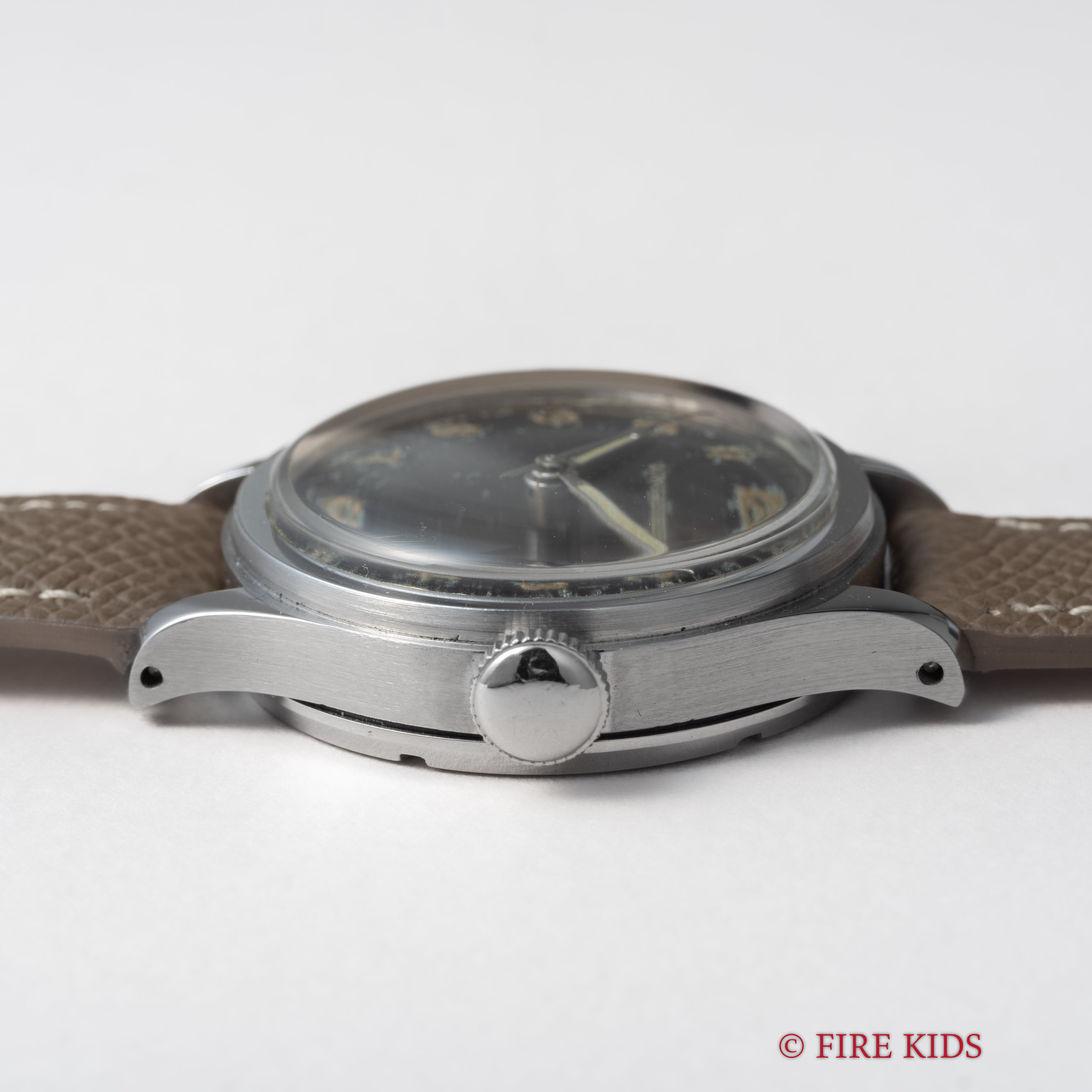 ロンジン 1945年製 セイタケ ブルズアイ ステップベゼル 手巻 Cal.12.68N Ref.22133