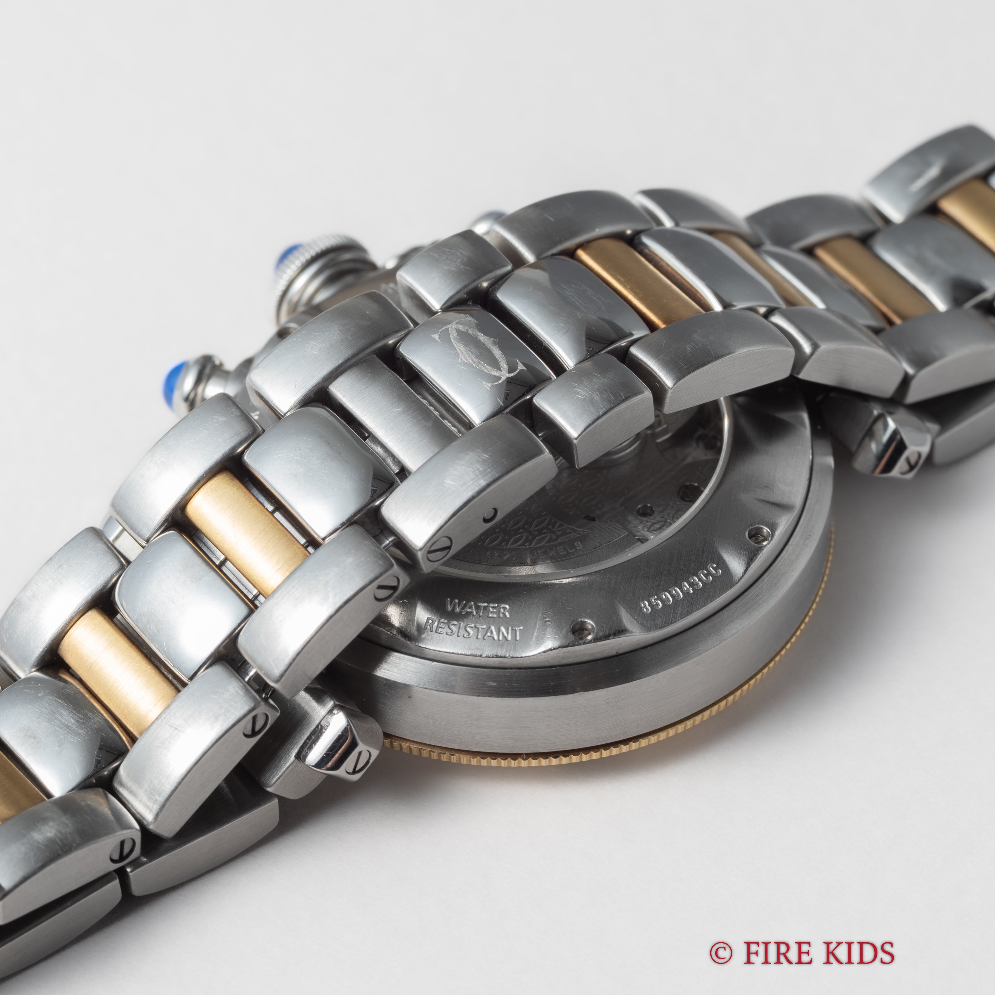 カルティエ パシャ クロノグラフ コンビ 裏スケ Ref.2113 2000年発行ギャラ付き 1990年代製