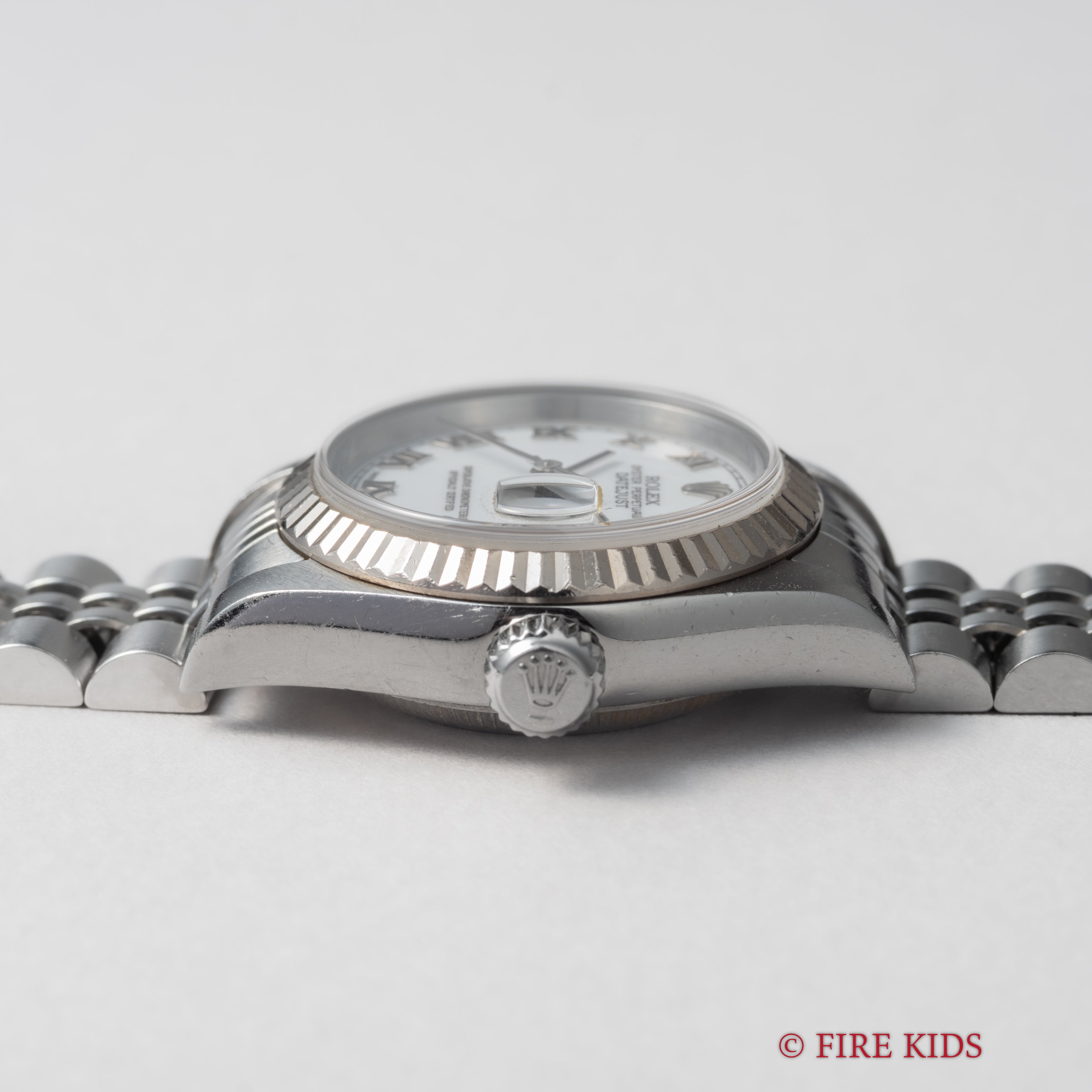 ロレックス デイトジャスト ホワイトローマン レディース 2002年製 Ref.79174