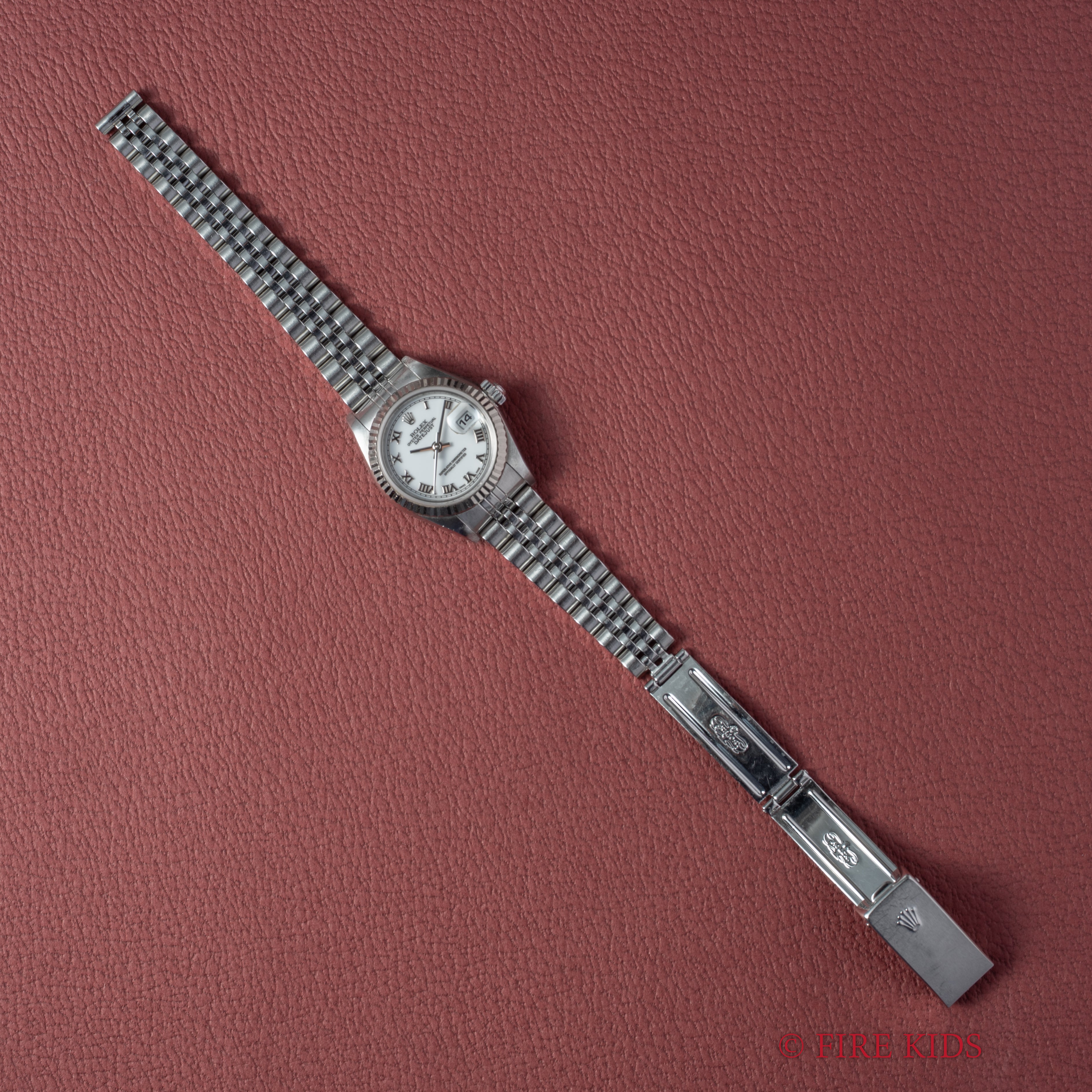 ロレックス デイトジャスト ホワイトローマン レディース 2002年製 Ref.79174