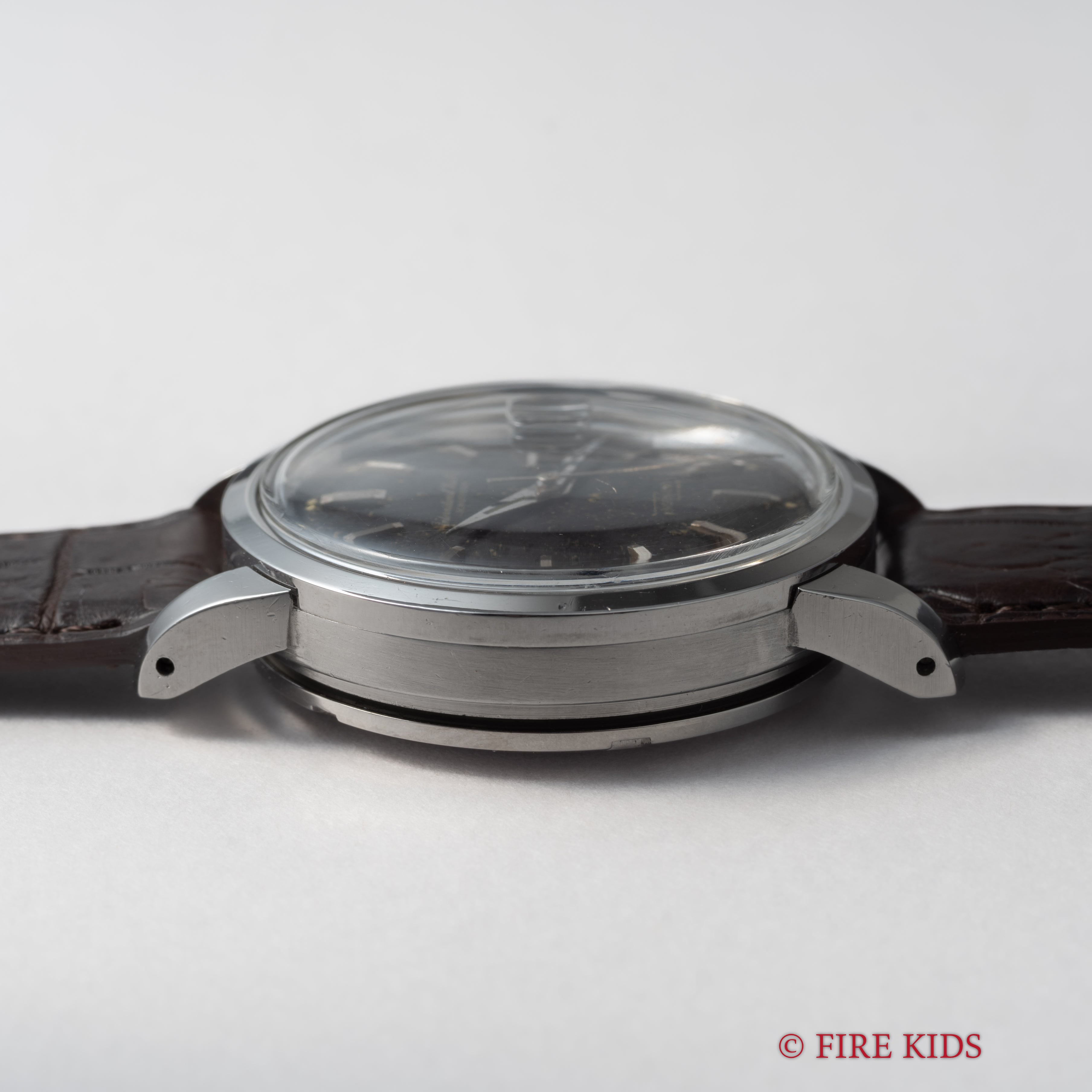 IWC インヂュニア 1967年製 Ref.666AD Cal.8531 ブラックパティーナダイヤル 純正革ベルト尾錠付