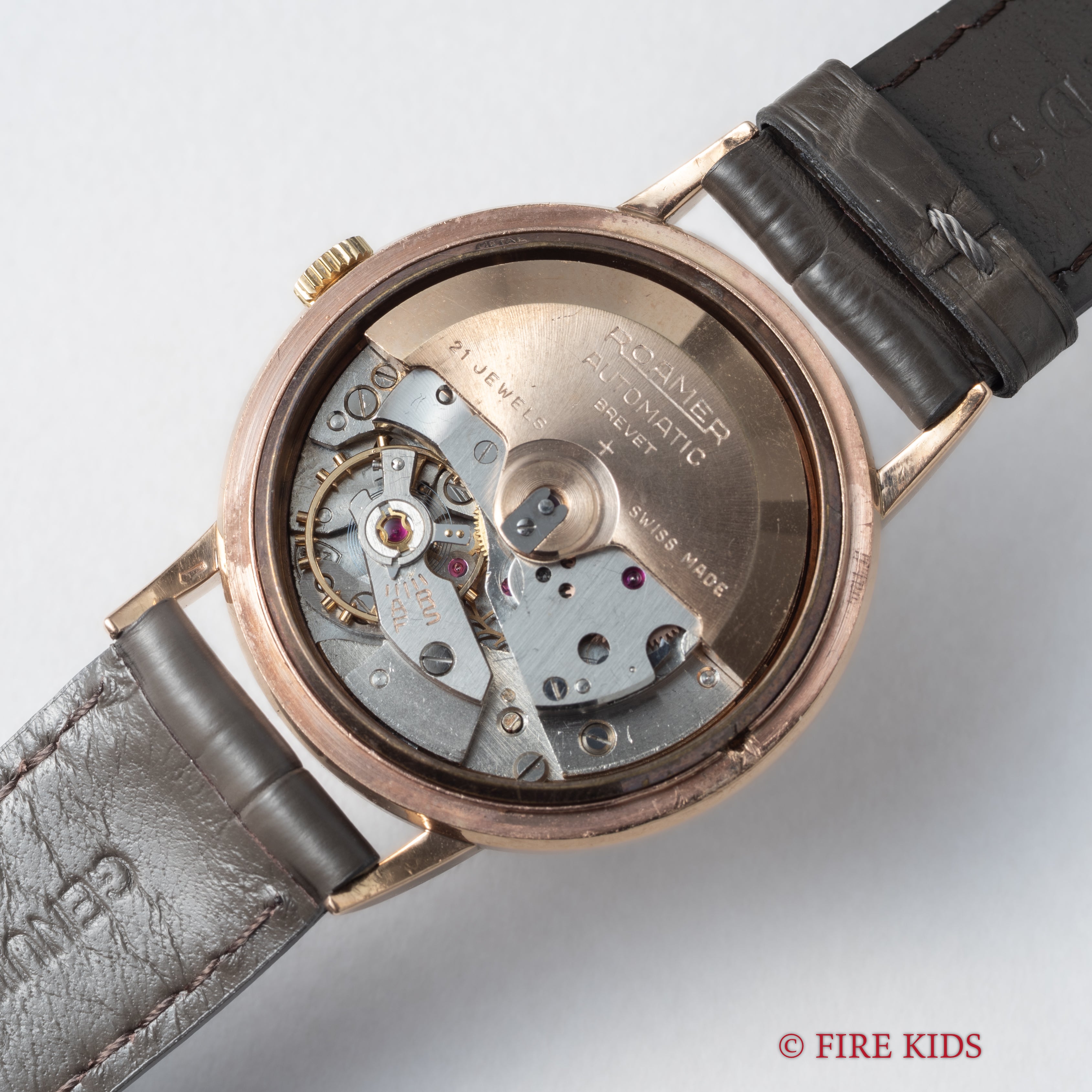 ローマー 9金無垢イングランドケース 1968年製 自動巻 スイス製