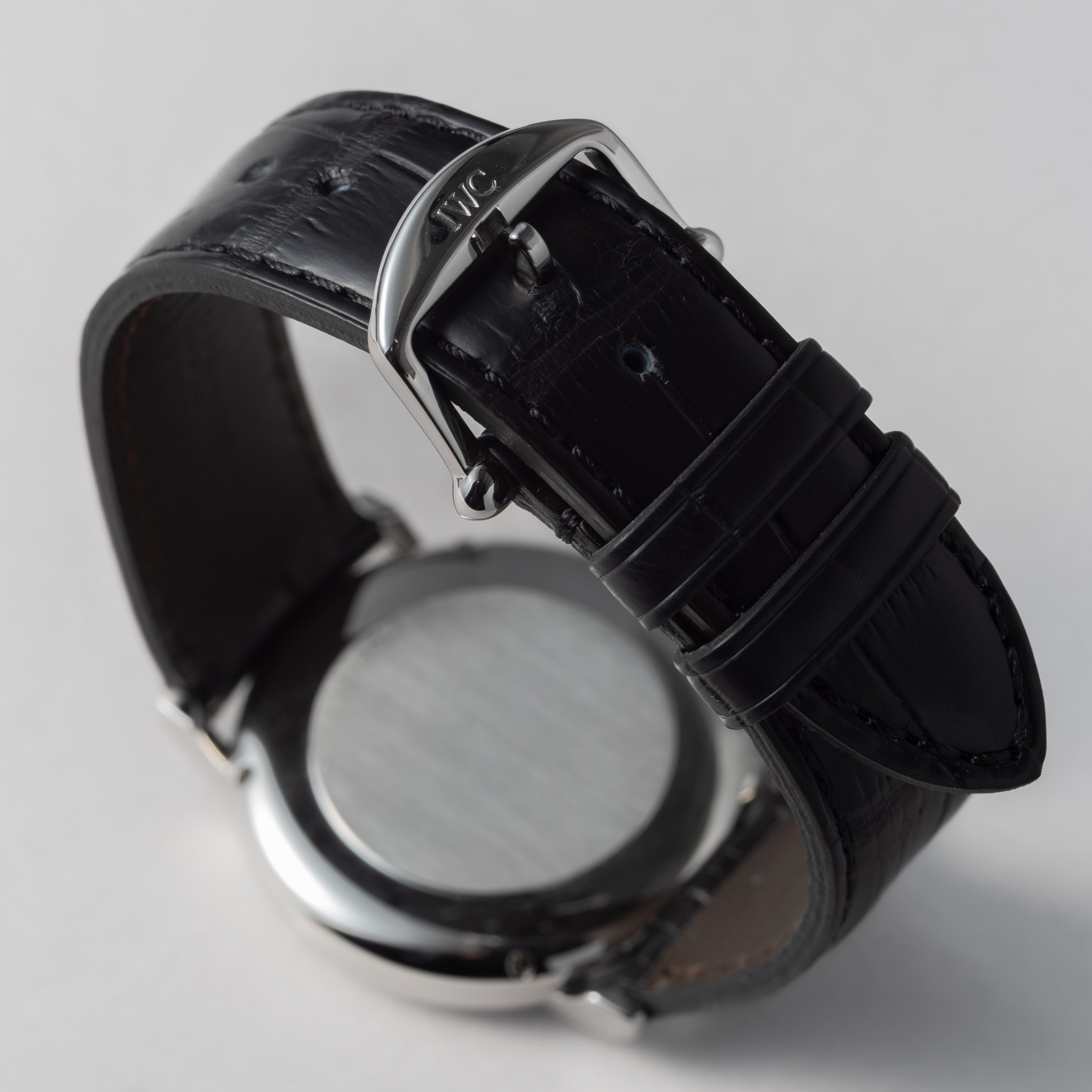 IWC ポートフィノ 2000年製 自動巻 ホワイトエナメルダイヤル 純正尾錠付き 純正革ベルト