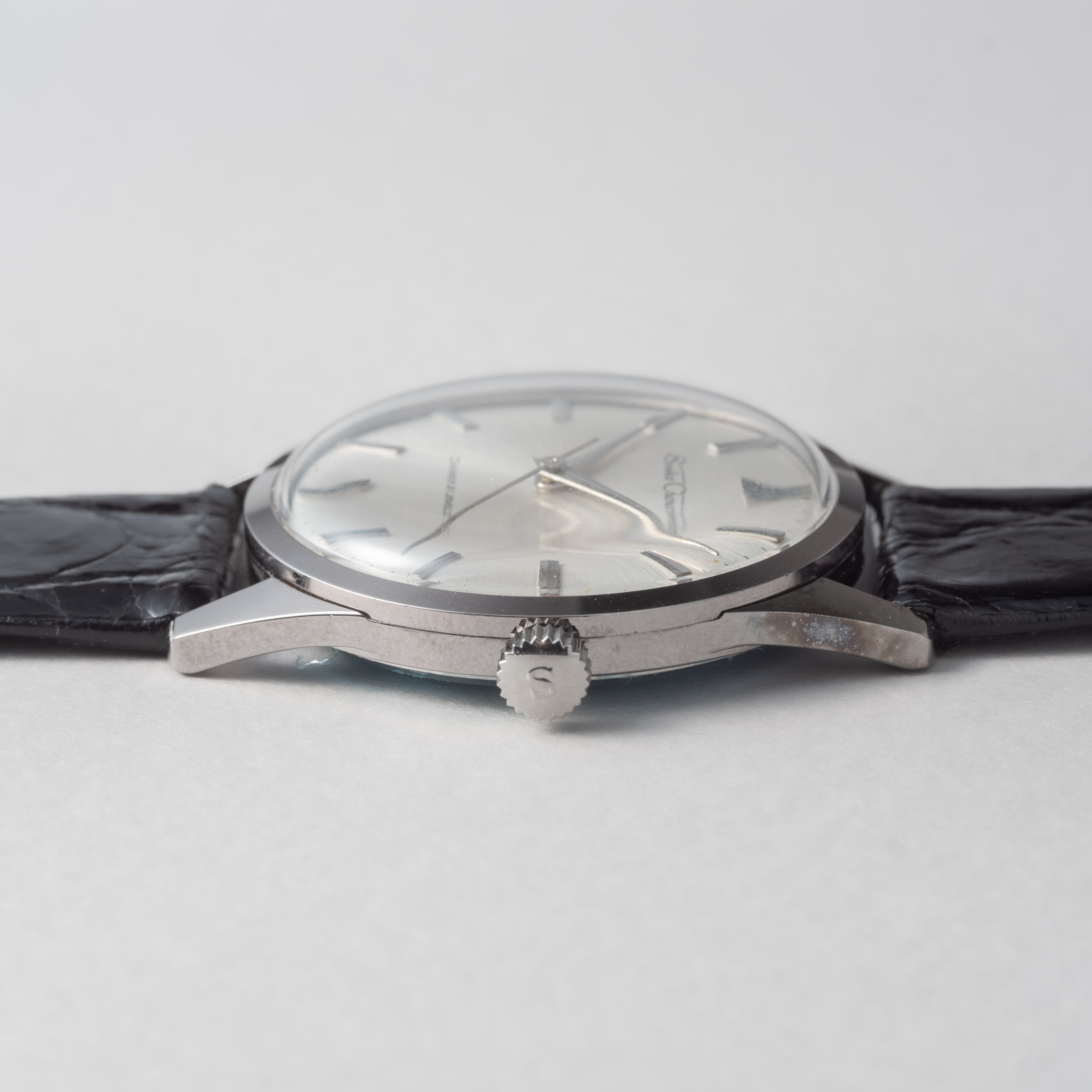 セイコー クラウン 21石 Ref.J14091 未使用品 箱、タグ、純正革ベルト、純正尾錠付き