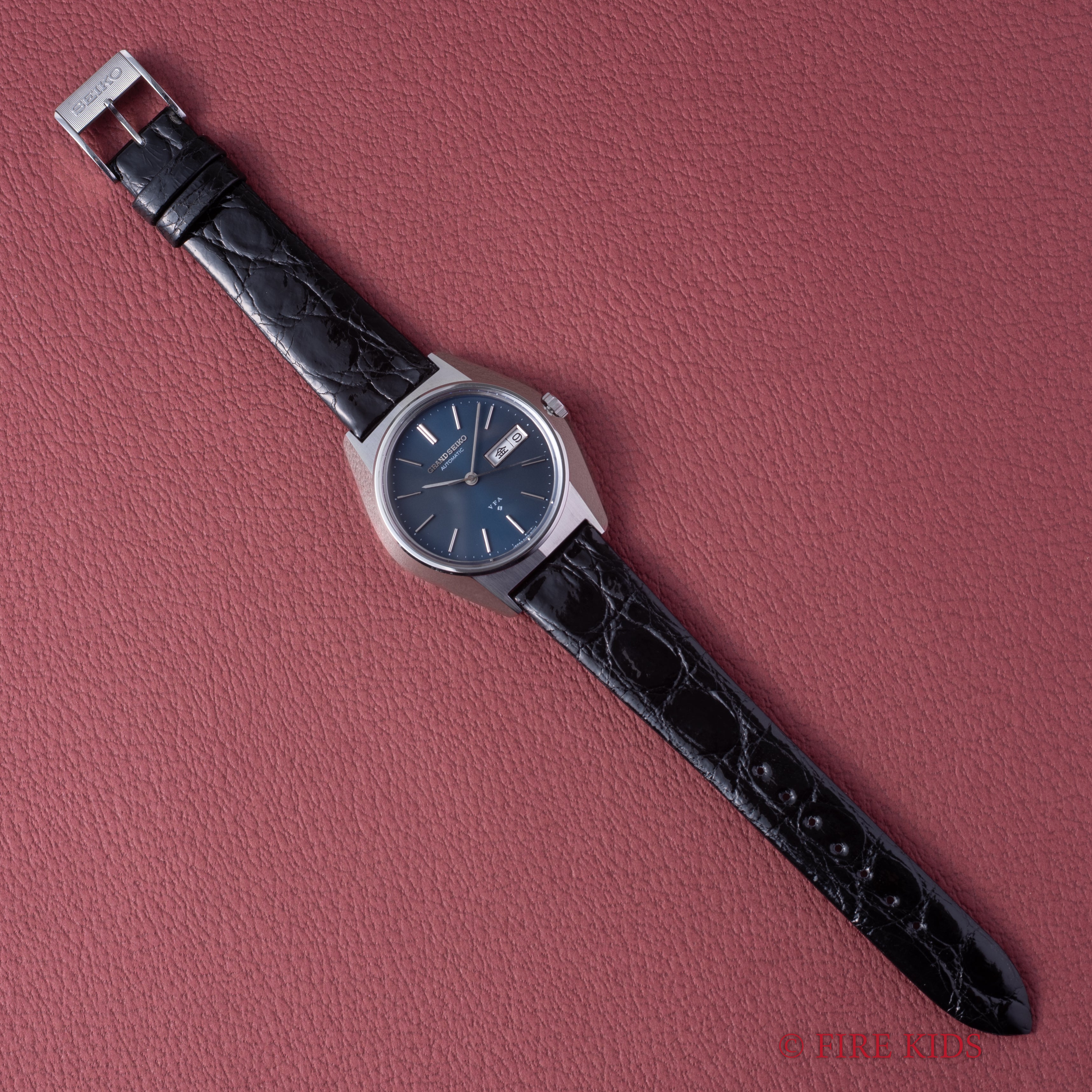 グランドセイコー VFA 1973年製 Ref.6186-8000-G 10振動 自動巻 ダークブルーダイヤル 純正尾錠