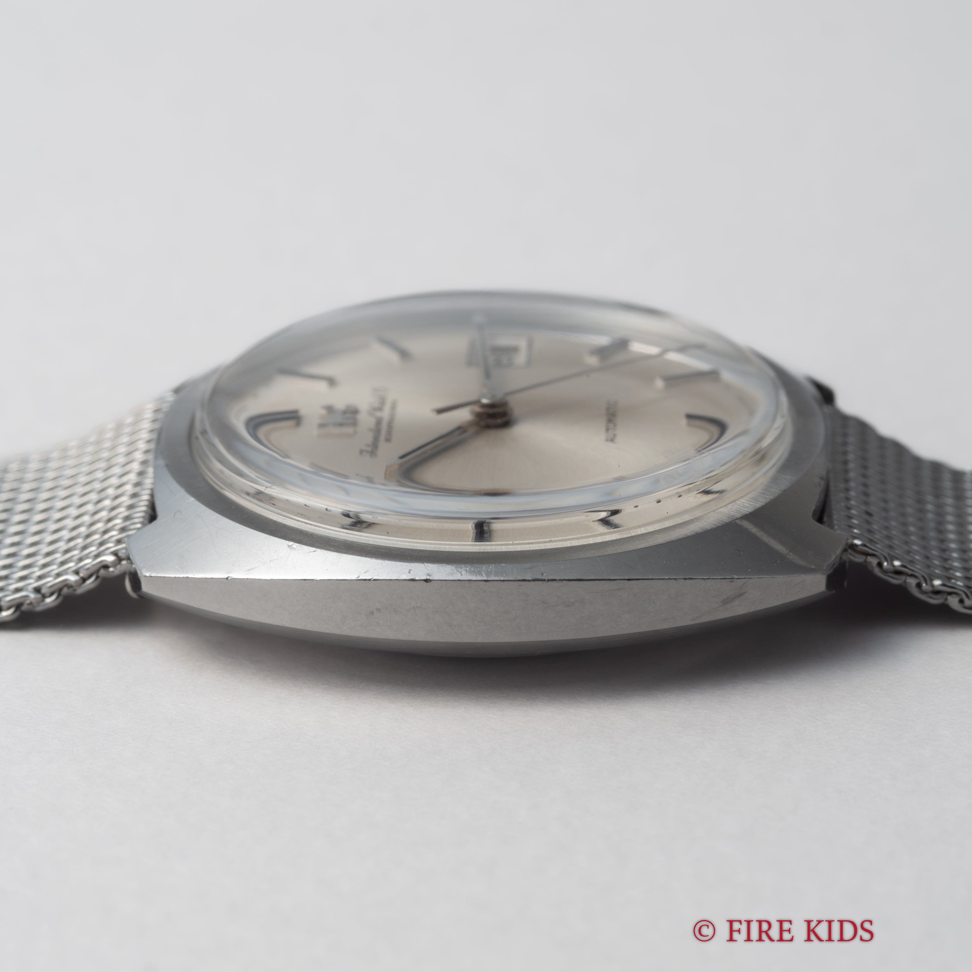 IWC 1971年製 Ref.814AD クッションケース ペラトン式自動巻き Cal.8541B 純正メッシュブレス