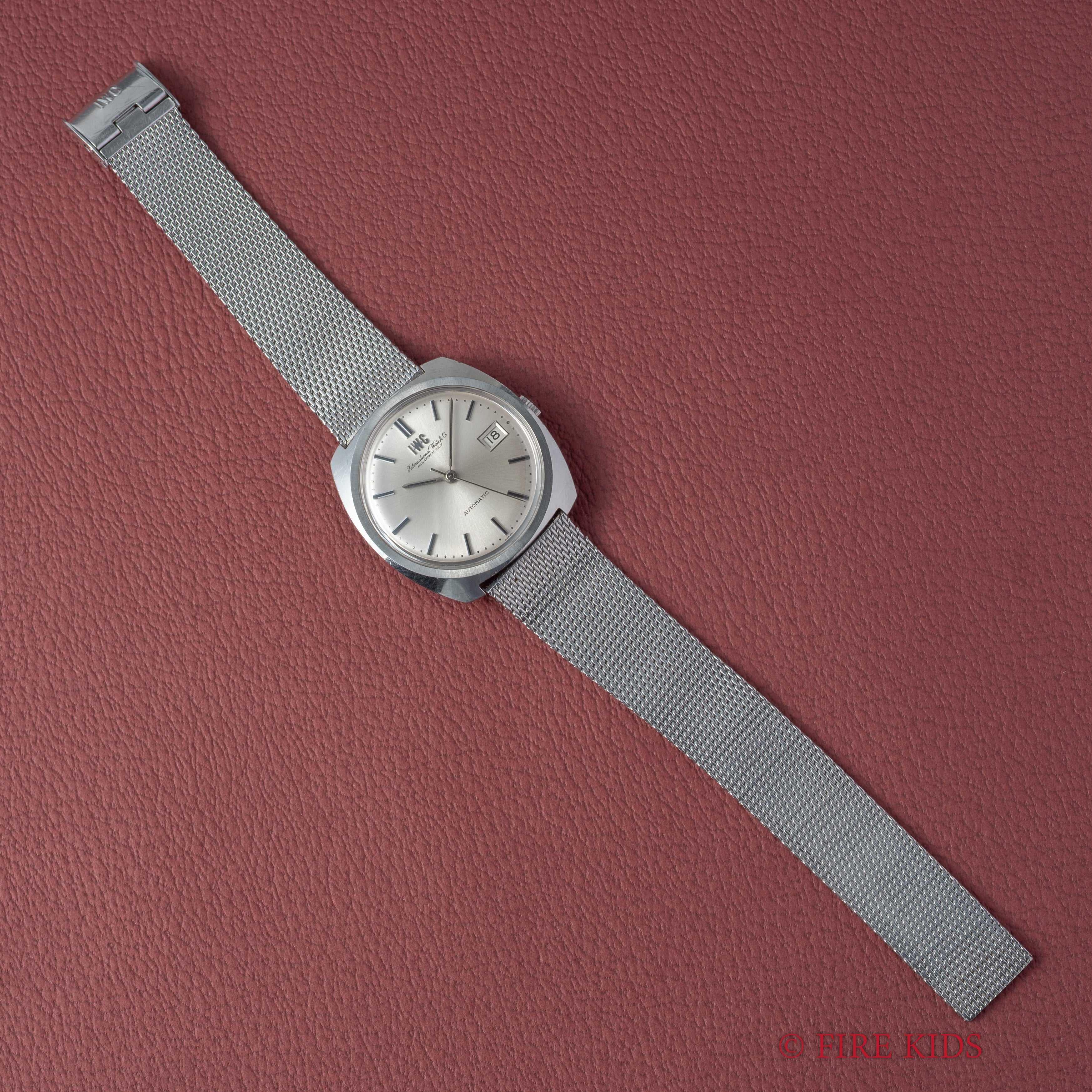 IWC 1971年製 Ref.814AD クッションケース ペラトン式自動巻き Cal.8541B 純正メッシュブレス