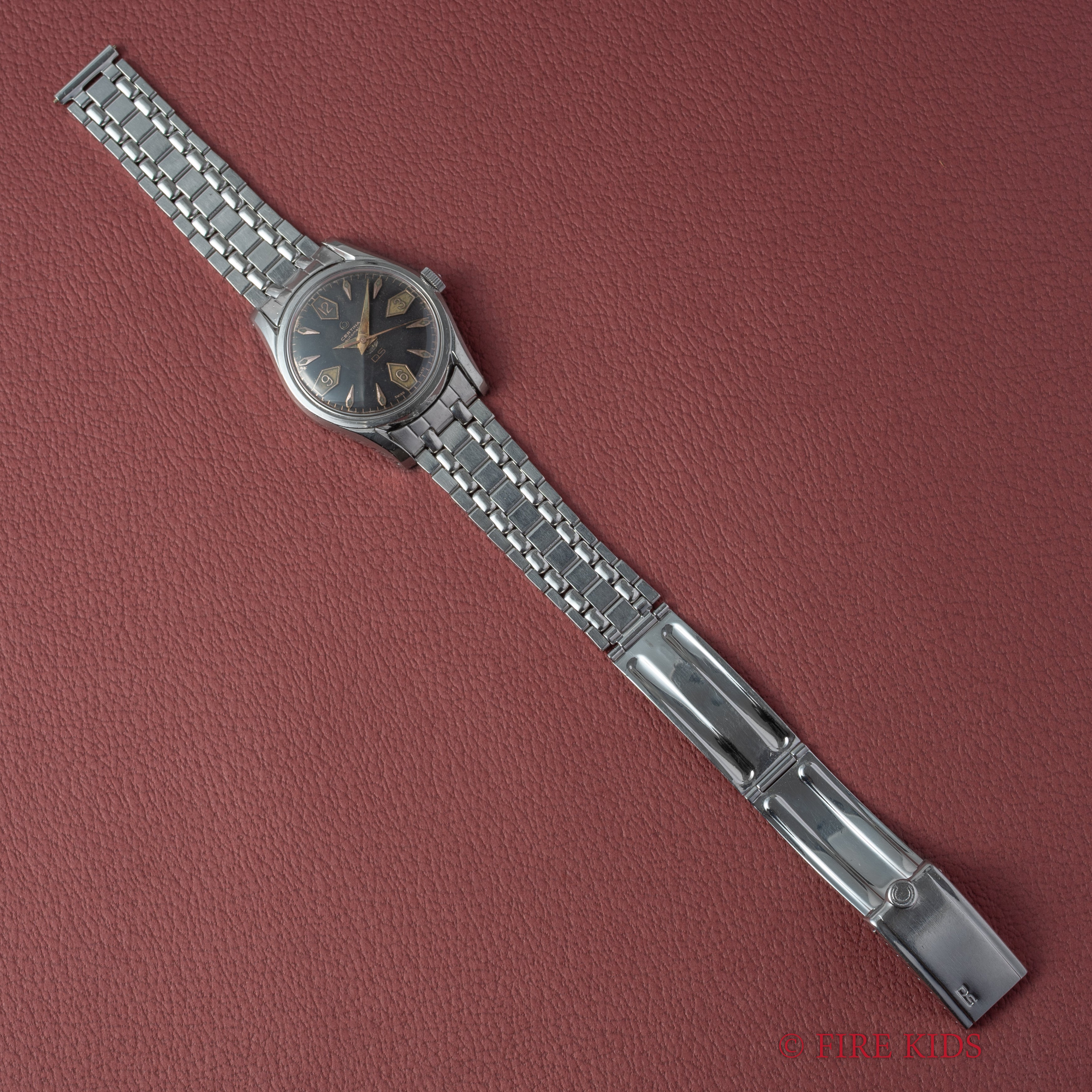 サーチナ DS ダイバー 200m防水 1960年代製 自動巻き 純正ゲイフレアーブレス付き