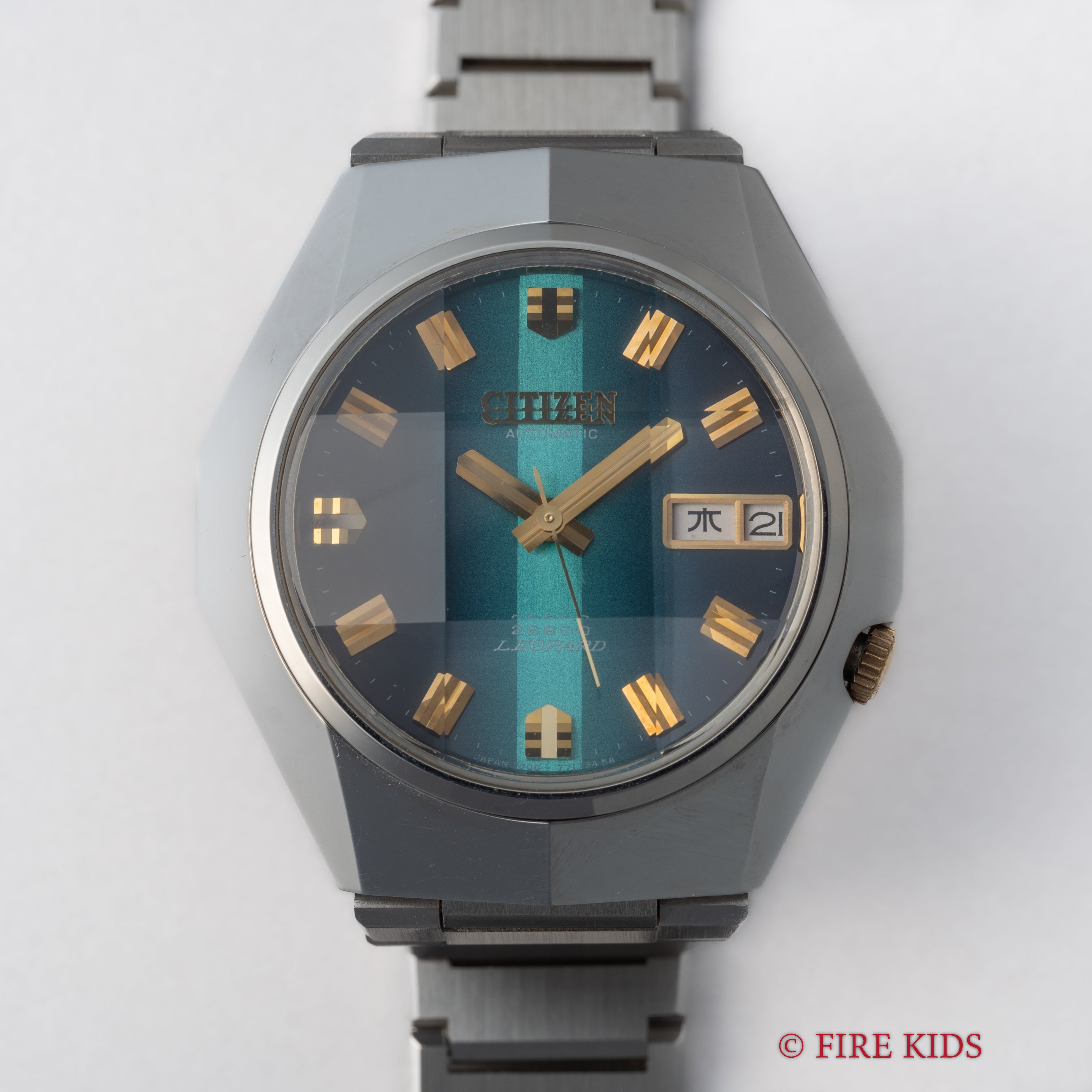 シチズン レオパール カスタム Ref.4-771044Y 1973年製 タグ付き純正ブレス 美品 カットガラス