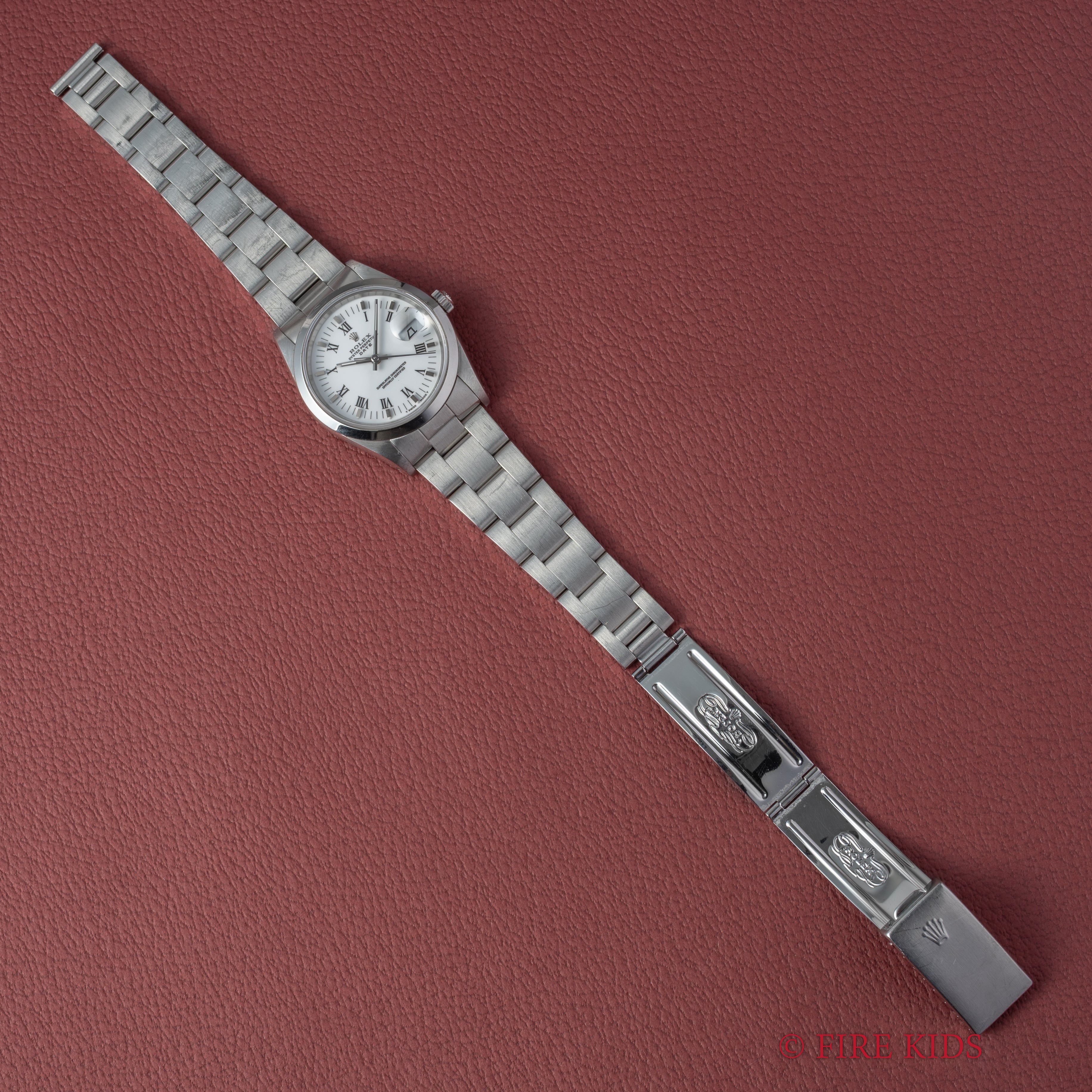 ロレックス 1989~1990年製 ホワイトローマンダイヤル オイスターパーペチュアルデイト Ref.15200 ギャラ、タグ付き