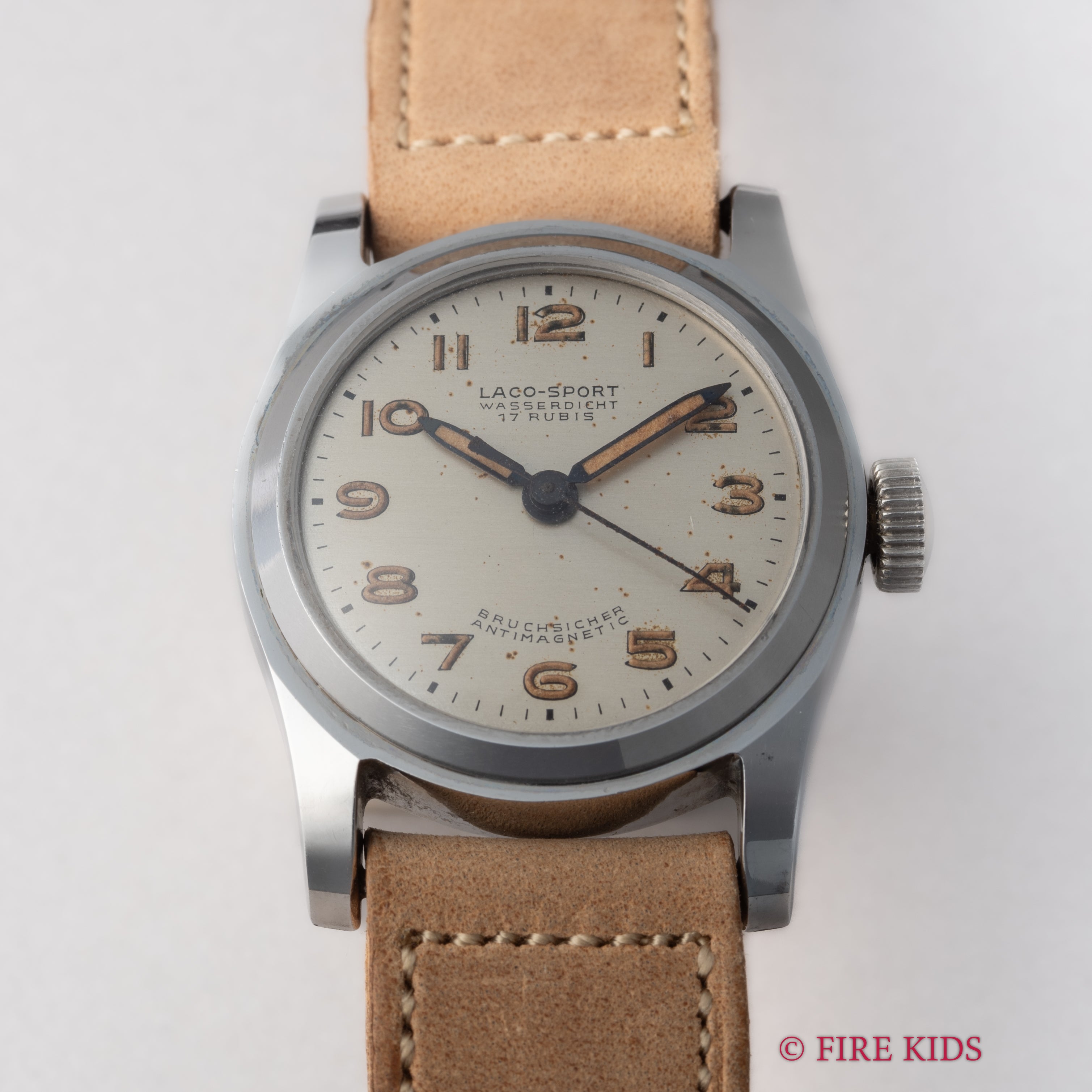 ラコ スポーツ ラウンド 1940年代製 ドイツ時計 手巻き