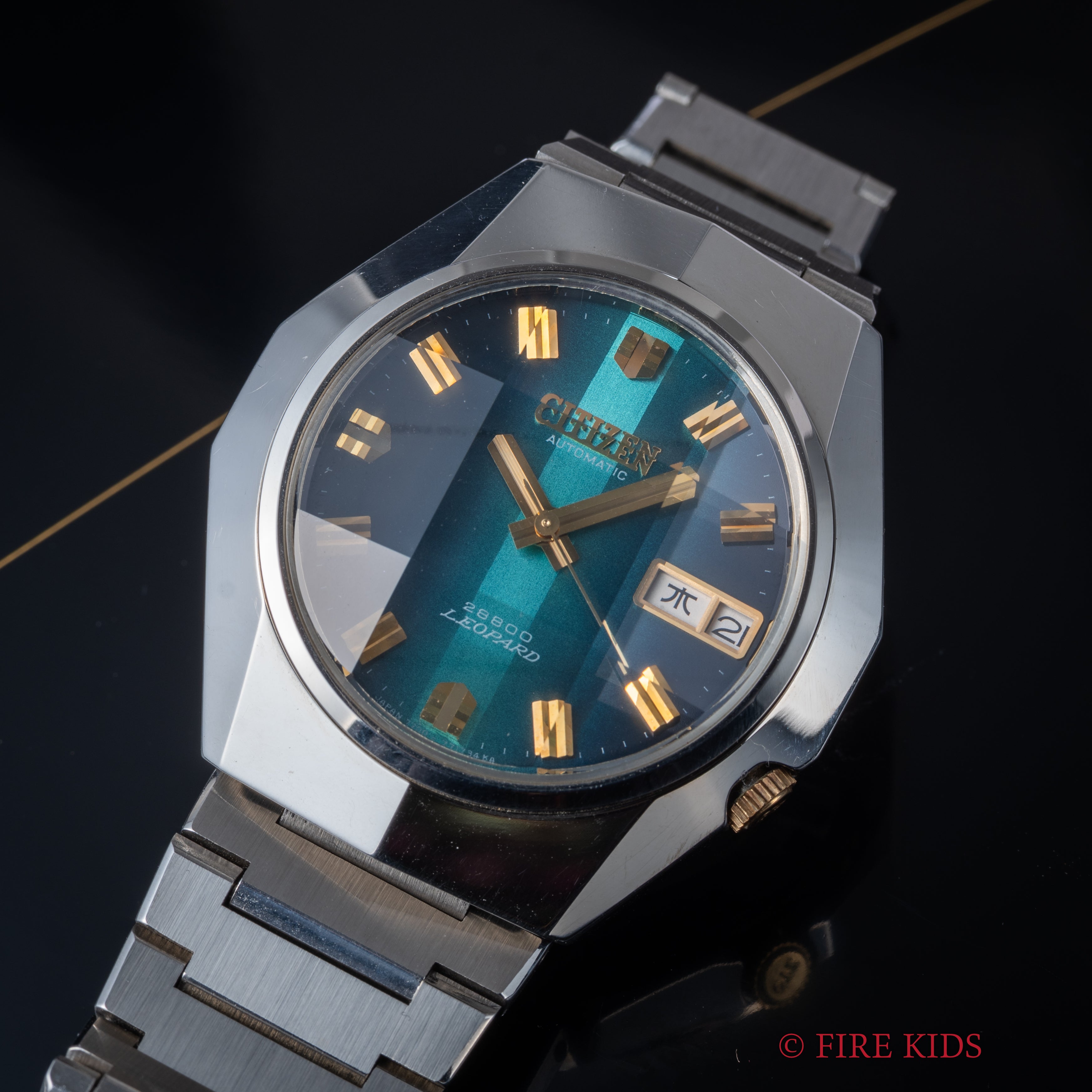 シチズン レオパール カスタム Ref.4-771044Y 1973年製 タグ付き純正ブレス 美品 カットガラス