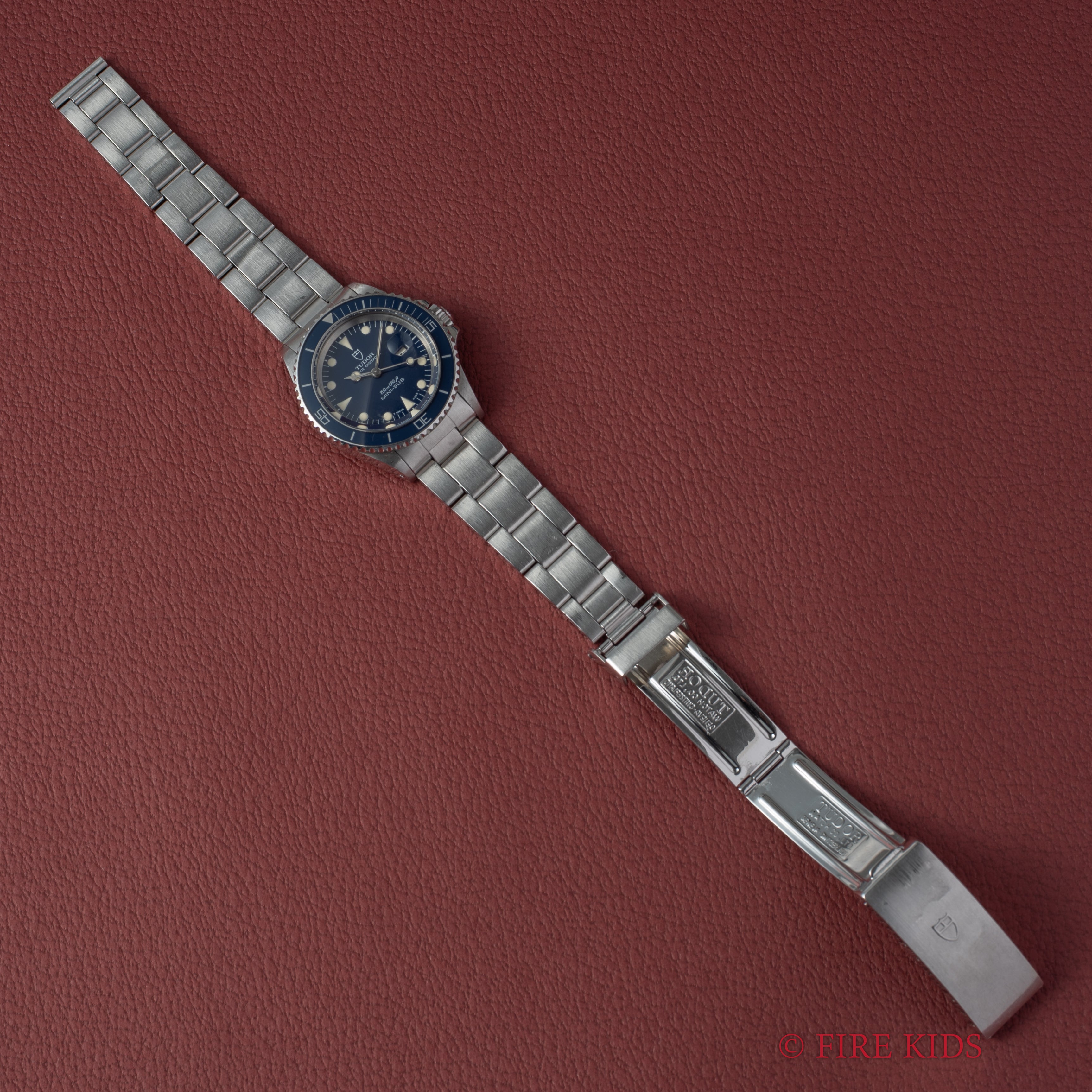 チューダー ミニサブ 1989年製 Ref.73090 ブルーダイヤルベゼル 王冠リューズ 3連オイスターブレス