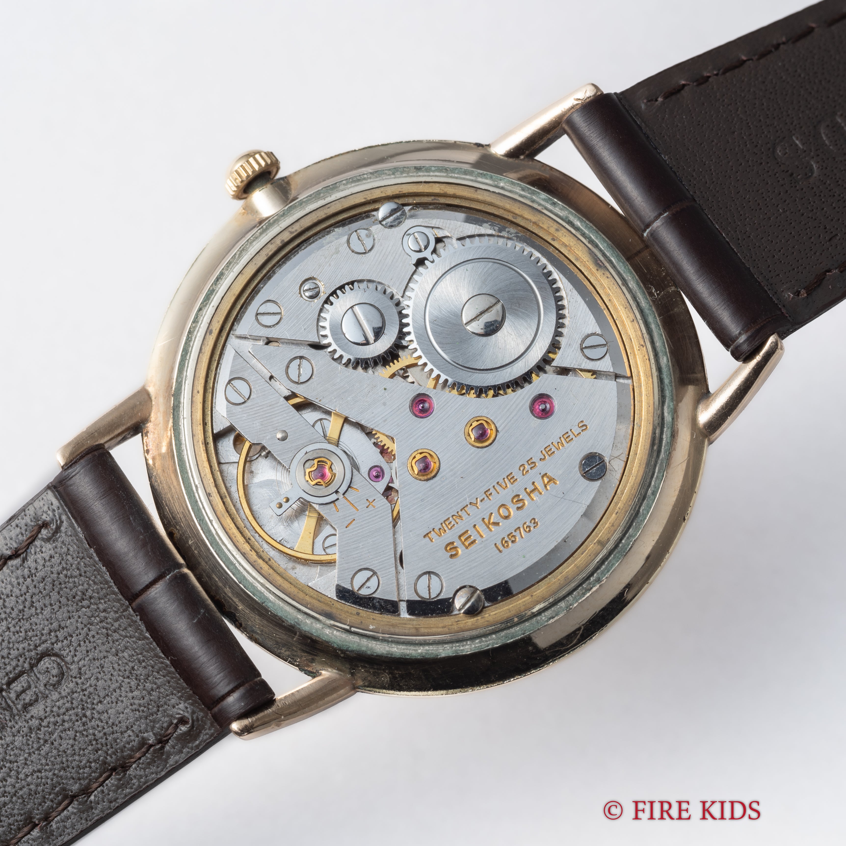 セイコー 1964年製 ゴールドフェザー 薄型手巻き Ref.15002 14金張りケース　