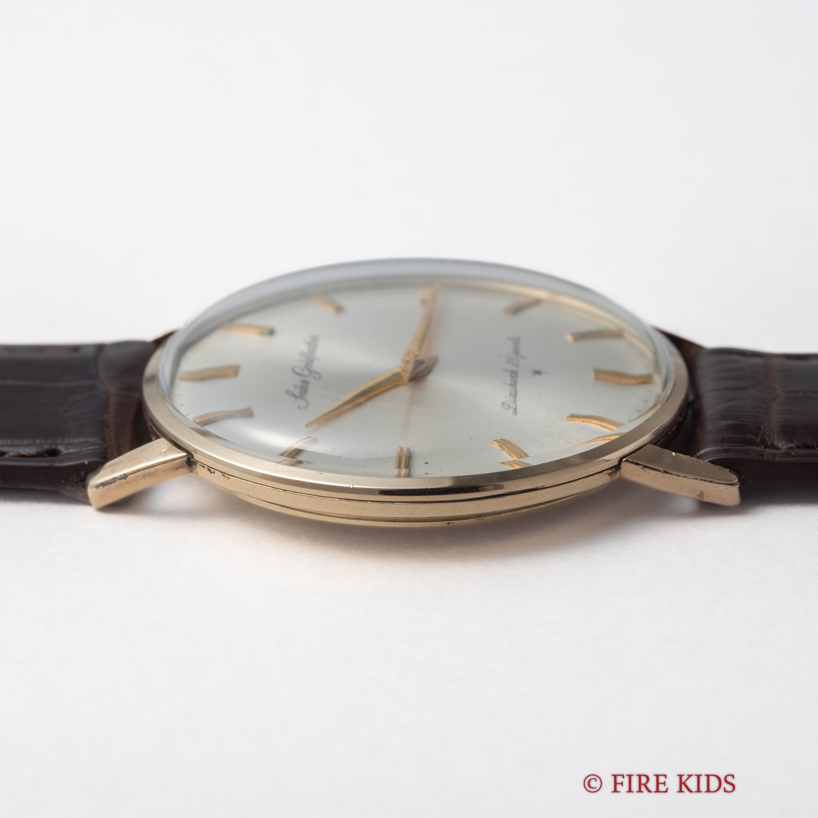 セイコー 1964年製 ゴールドフェザー 薄型手巻き Ref.15002 14金張りケース　