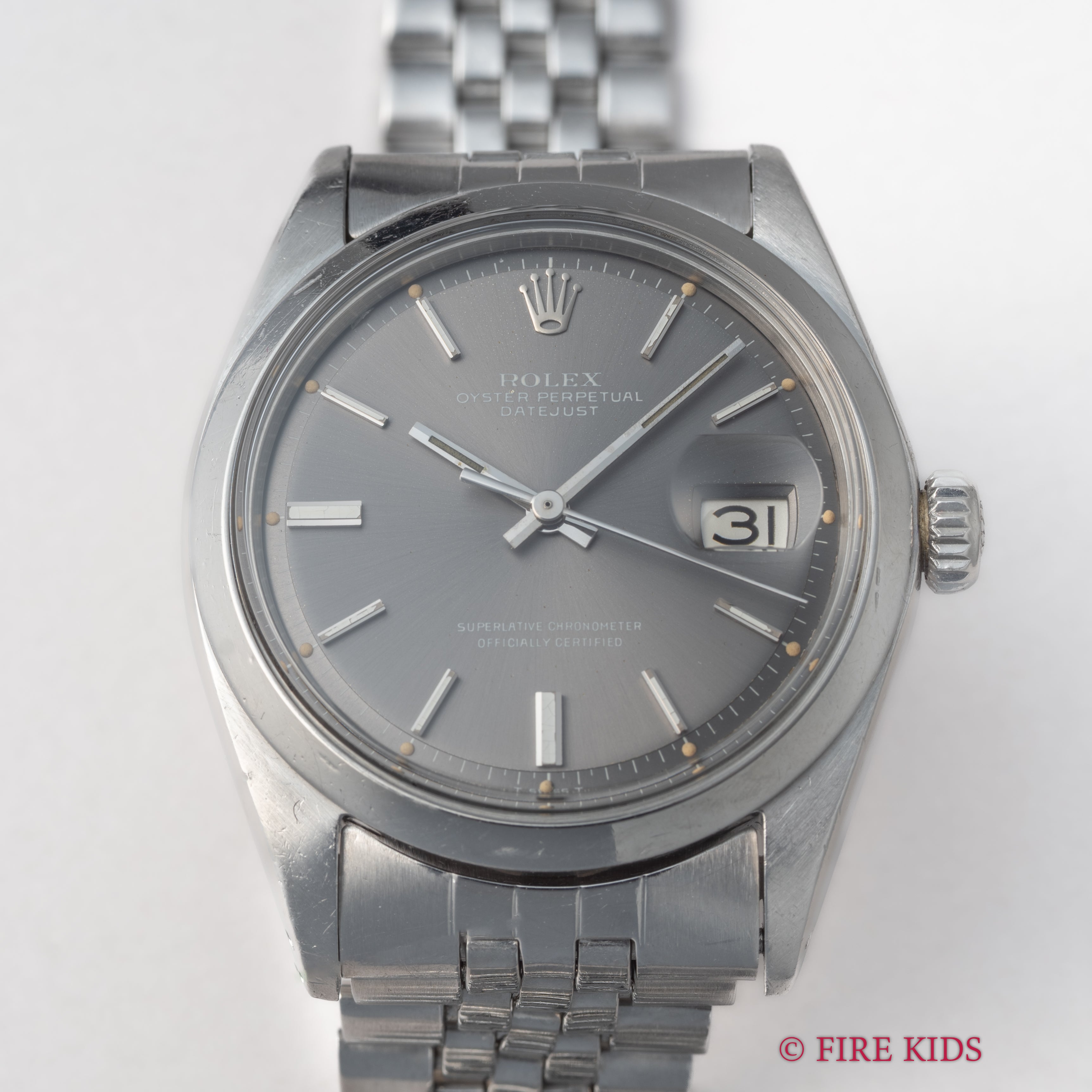 ロレックス デイトジャスト 1968年製 Ref.1600 スムースベゼル 純正ジュビリーブレス付き