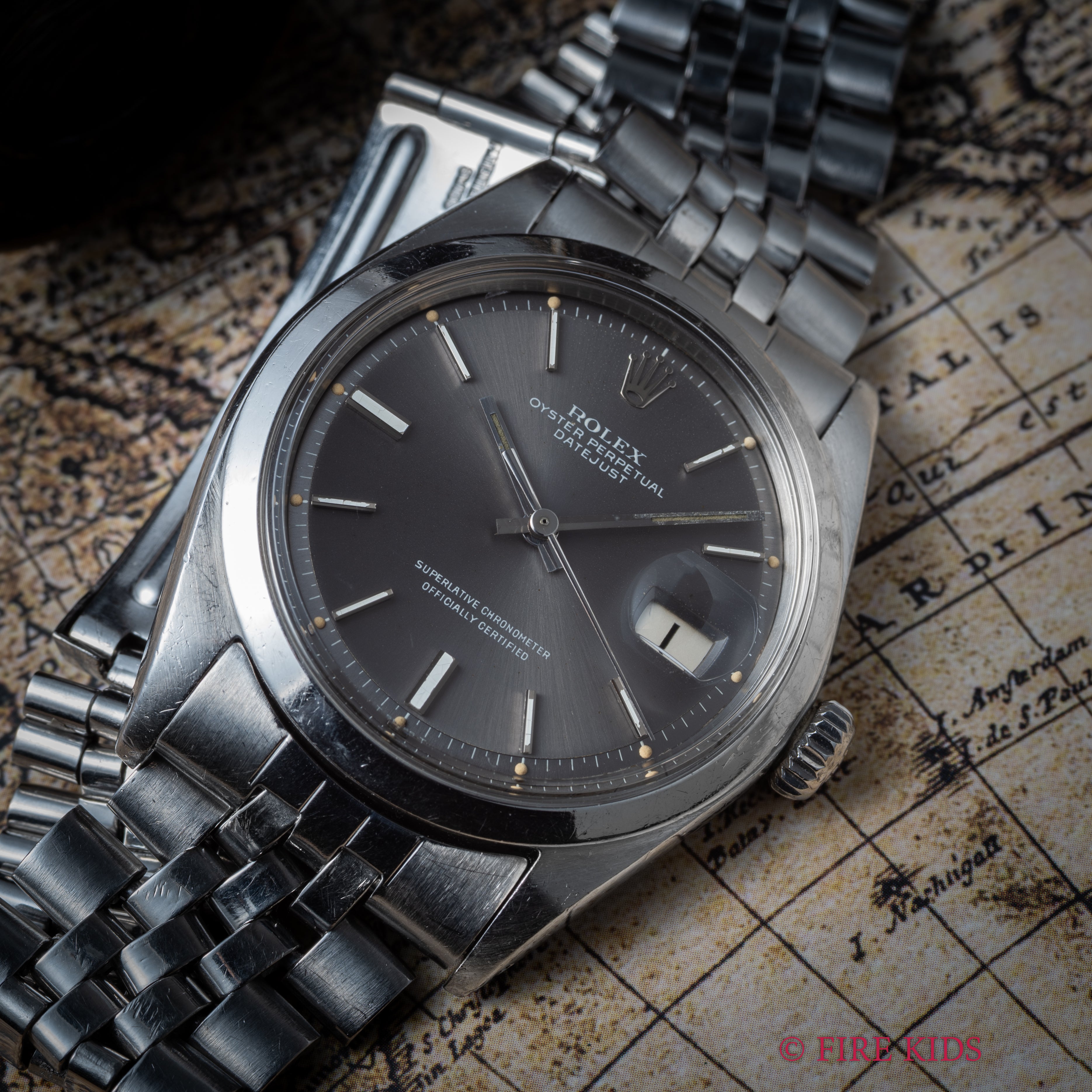 ロレックス デイトジャスト 1968年製 Ref.1600 スムースベゼル 純正ジュビリーブレス付き