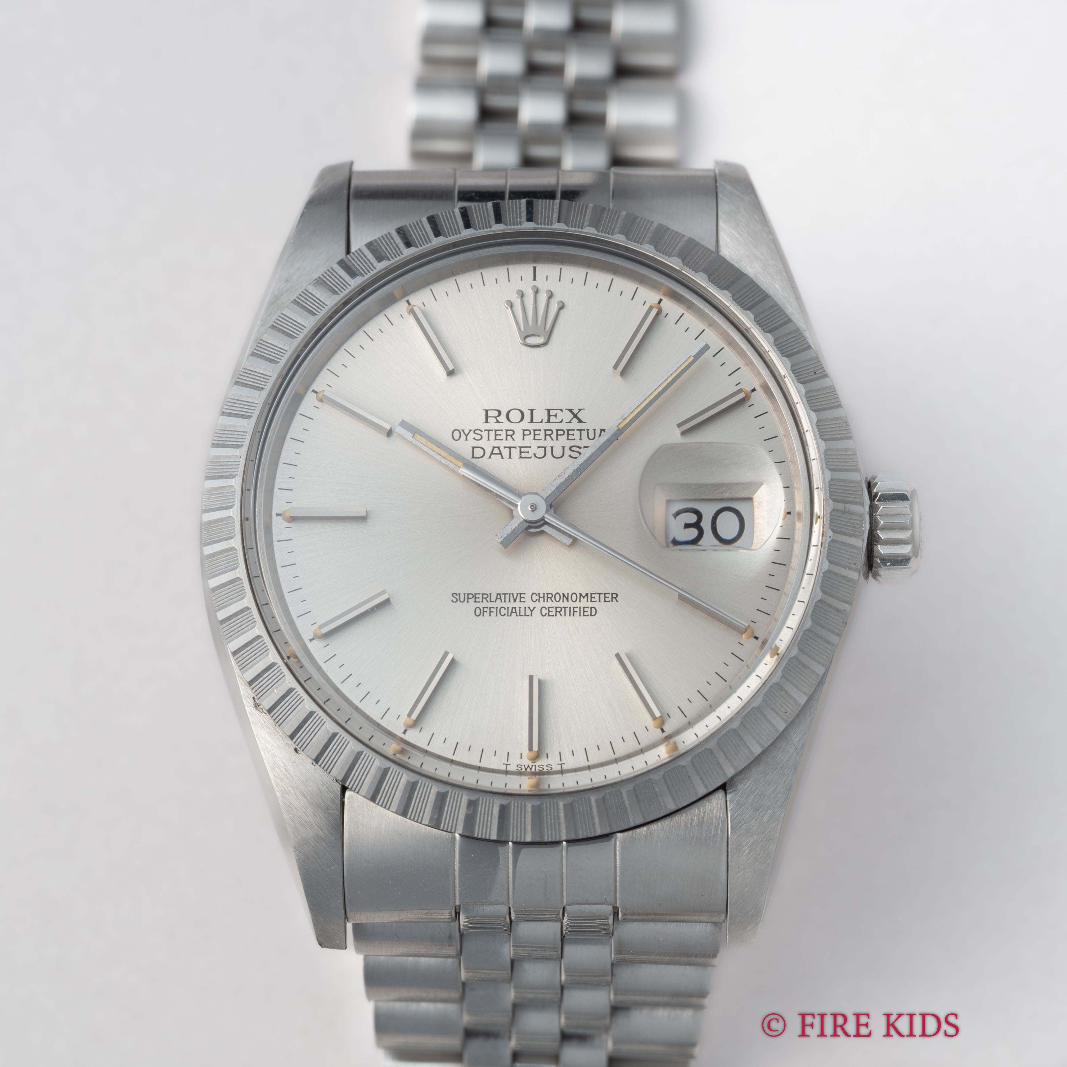 ロレックス デイトジャスト 1984年製 Ref.16030 シルバーダイヤル オールトリチウム 純正ジュビリーブレス