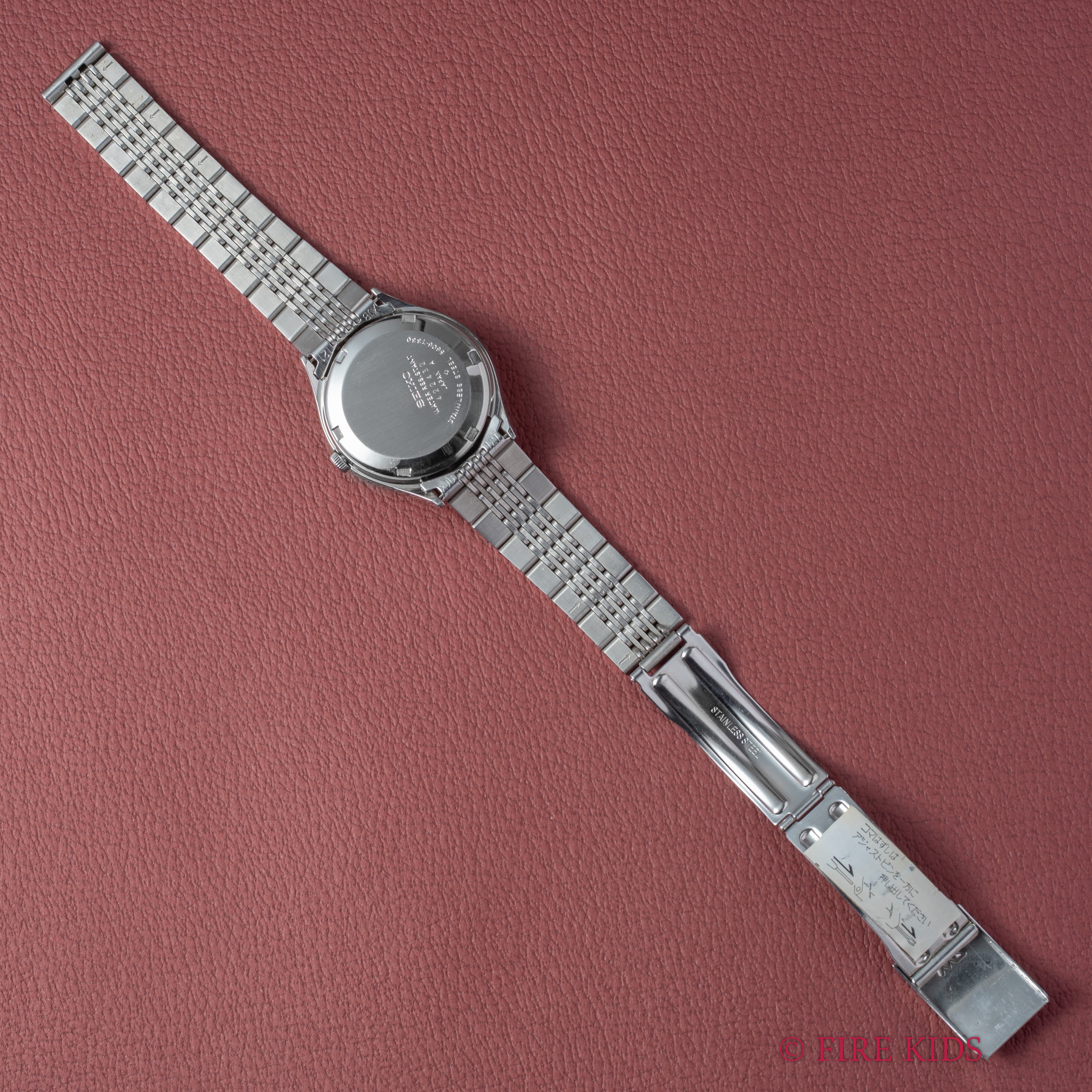 セイコー ロードマチック Ref.5606-7330 1974年製 カットガラス パープルダイヤル 純正ブレス