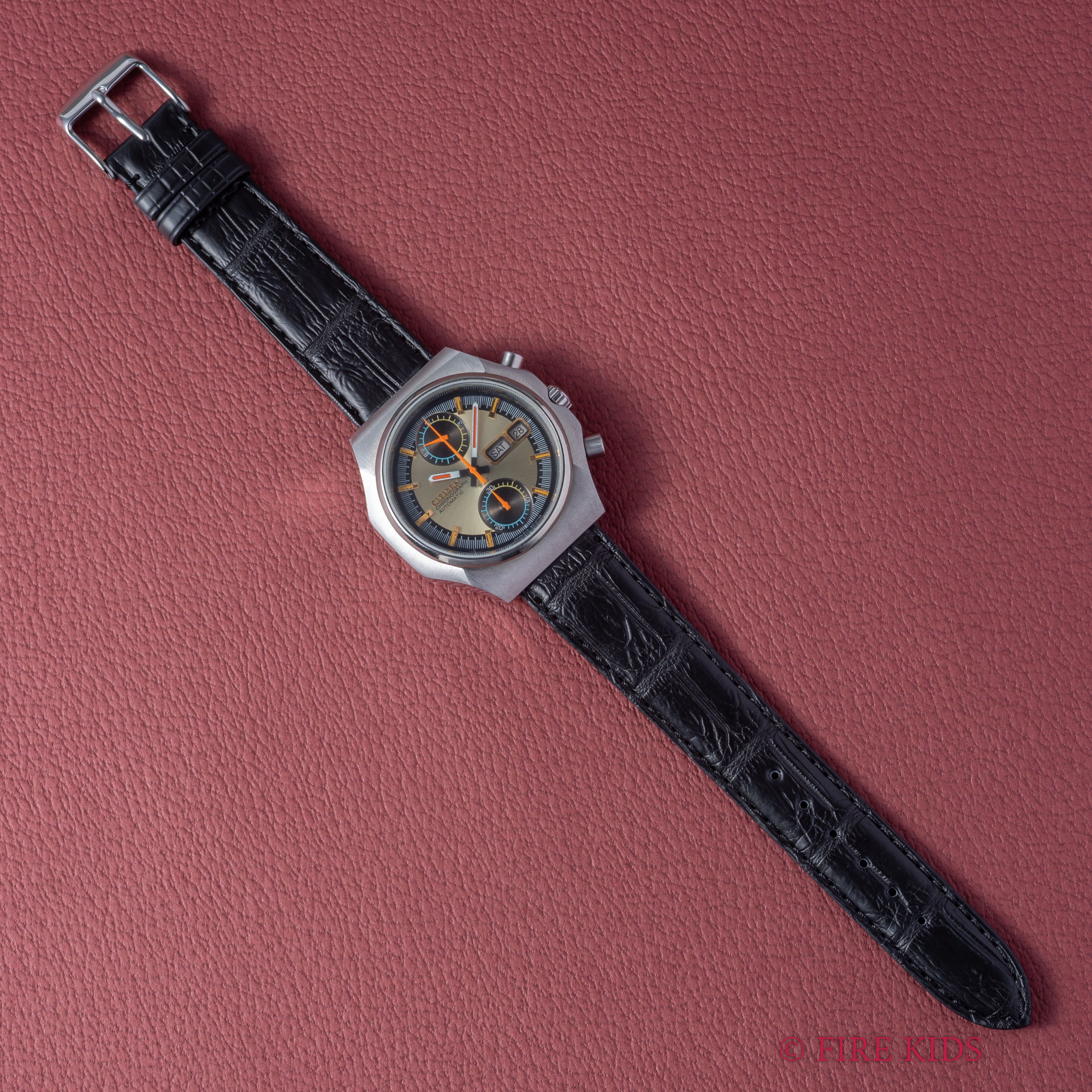 シチズン モナコ クロノグラフ 1975年製 フライバック機能付き 自動巻き 美品